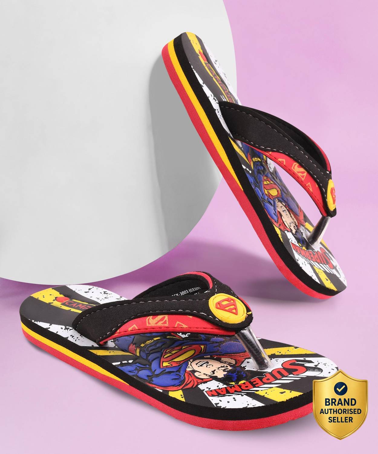 CAMPUS Superman Boys & Girls Slip On Slipper Flip Flop