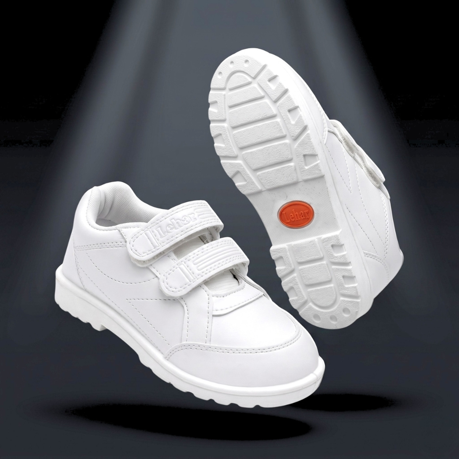 Image of Lehar Boys & Girls Velcro School Shoes