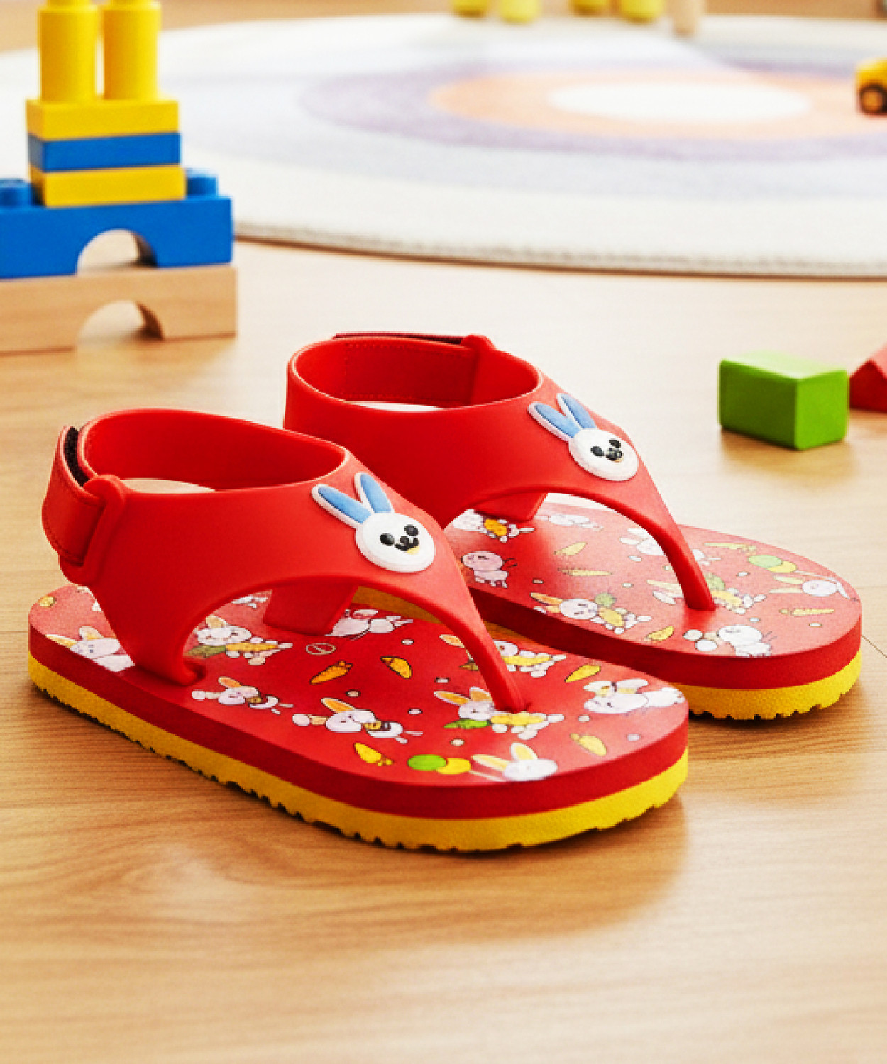 Image of Tiny Tiger Looney Toons Boys & Girls Velcro Slipper Flip Flop