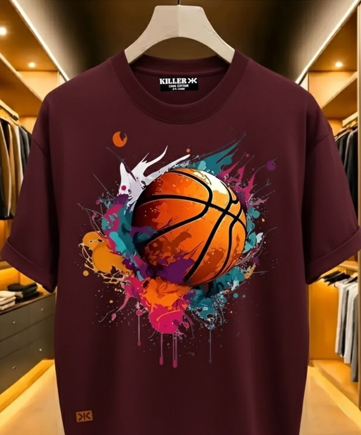 Image of KILLER Boys Graphic Print Pure Cotton Regular T Shirt