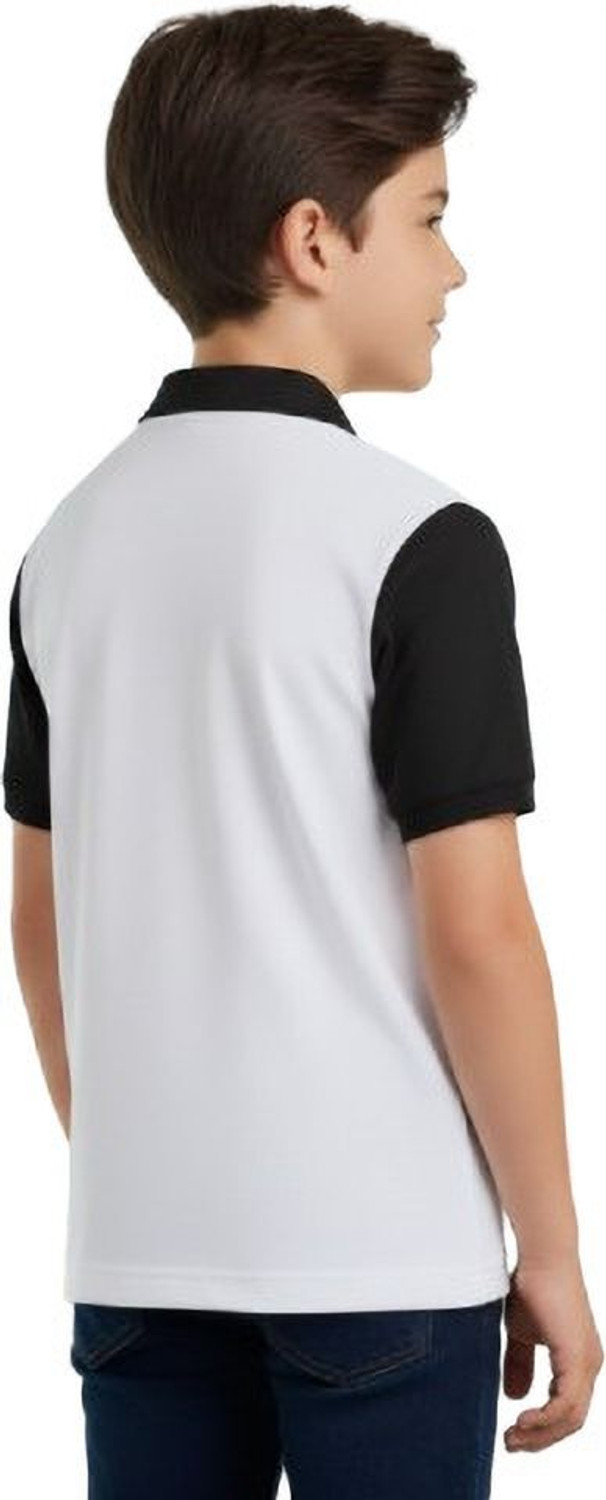 Image of Try This Boys Self Design Cotton Blend Regular T Shirt