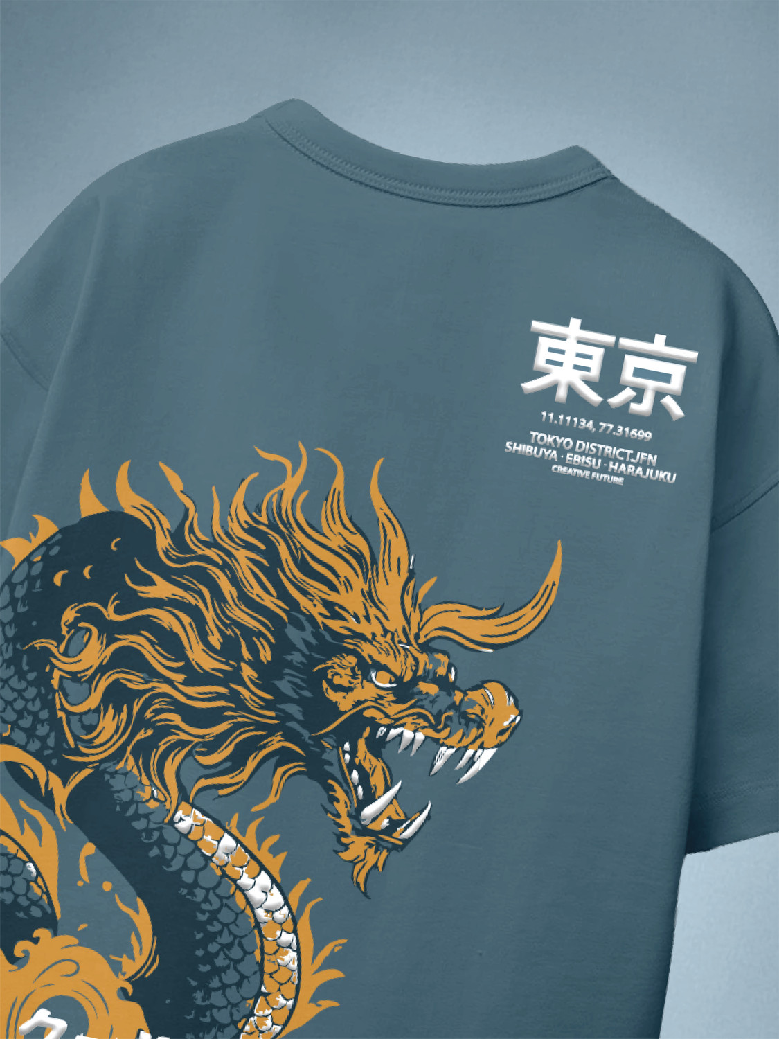 Image of FROSEN FOX Boys Graphic Print Pure Cotton Oversized T Shirt