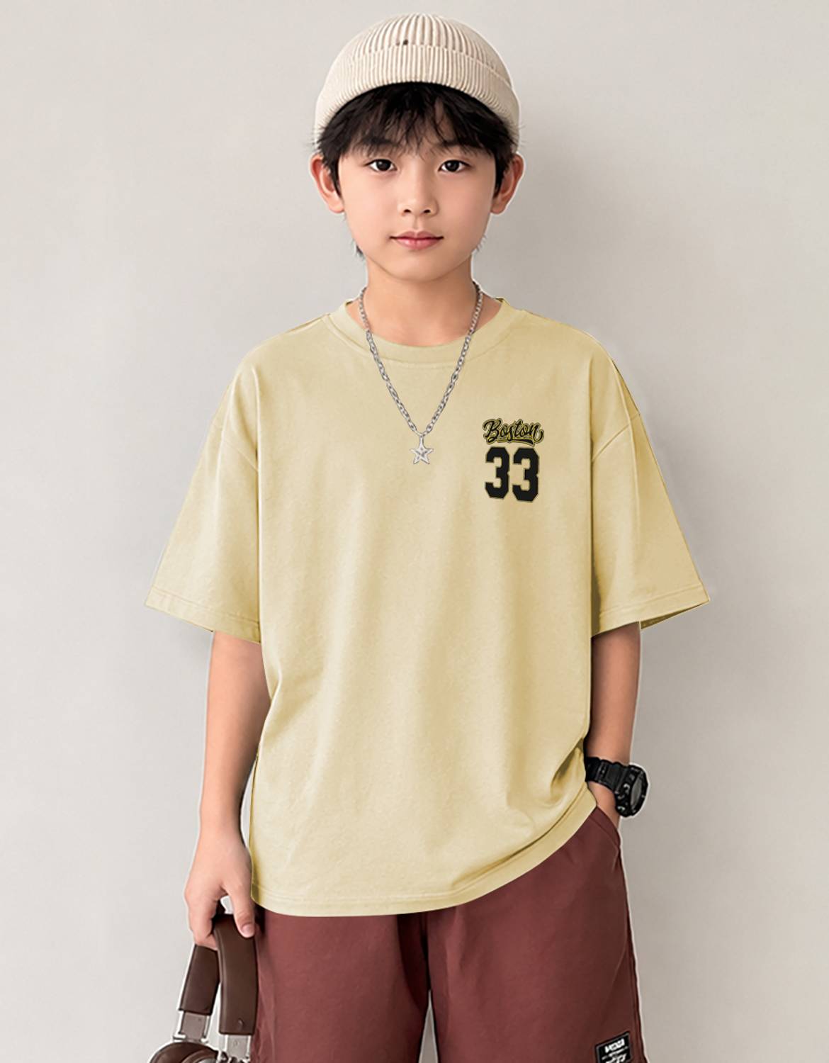 StyleNest Boys Printed Cotton Blend Oversized T Shirt - Image 2