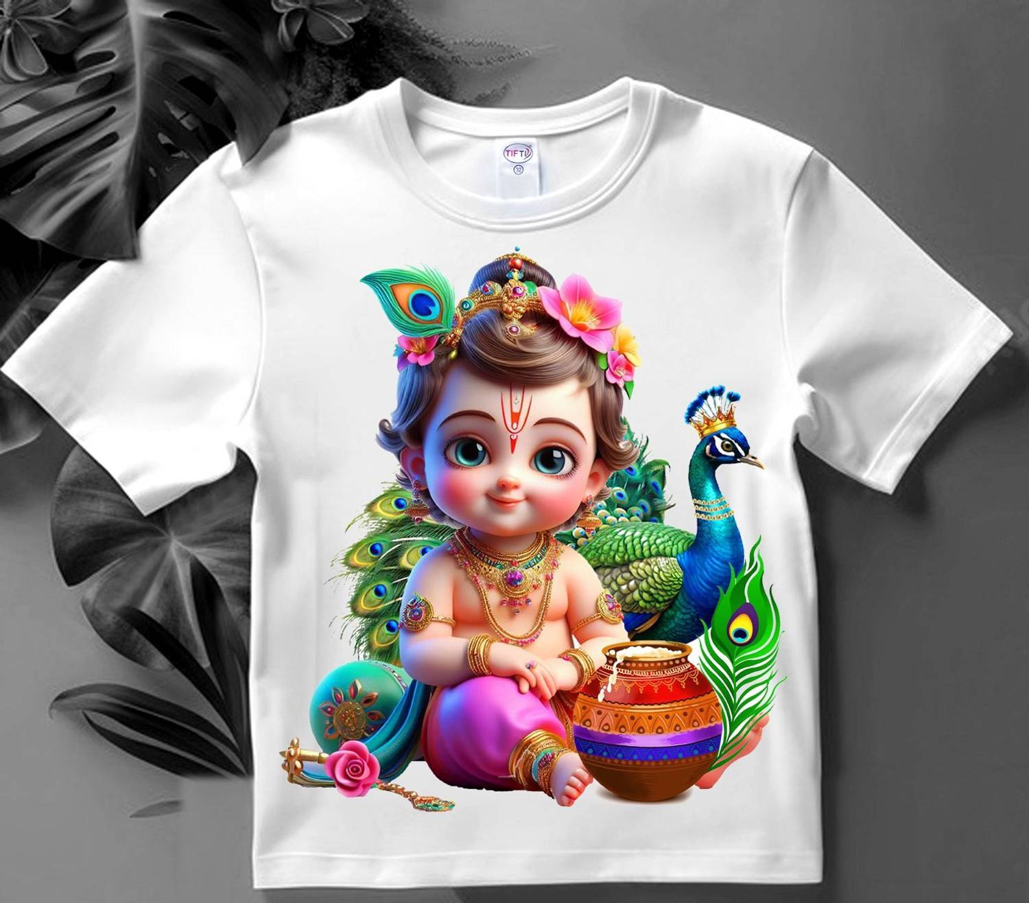 GPGARMNETS Boys & Girls Graphic Print Pure Cotton Regular T Shirt