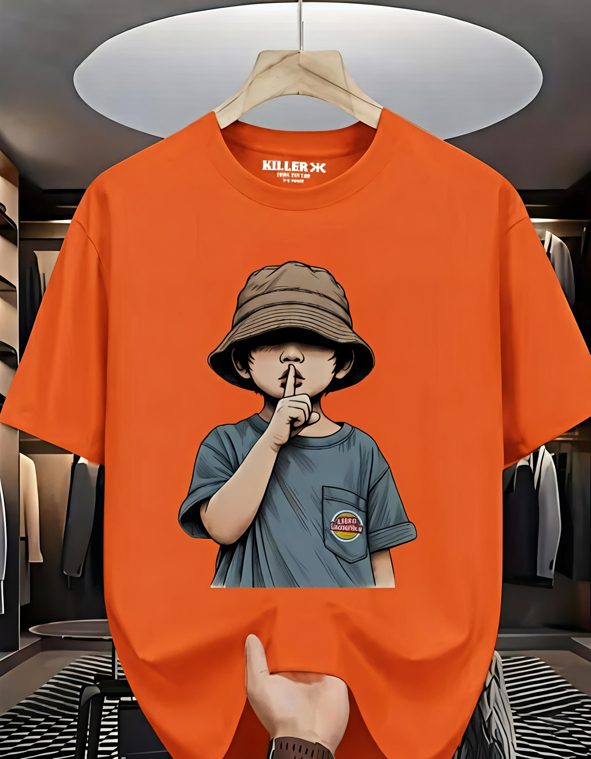 Image of KILLER Boys Graphic Print Pure Cotton Regular T Shirt