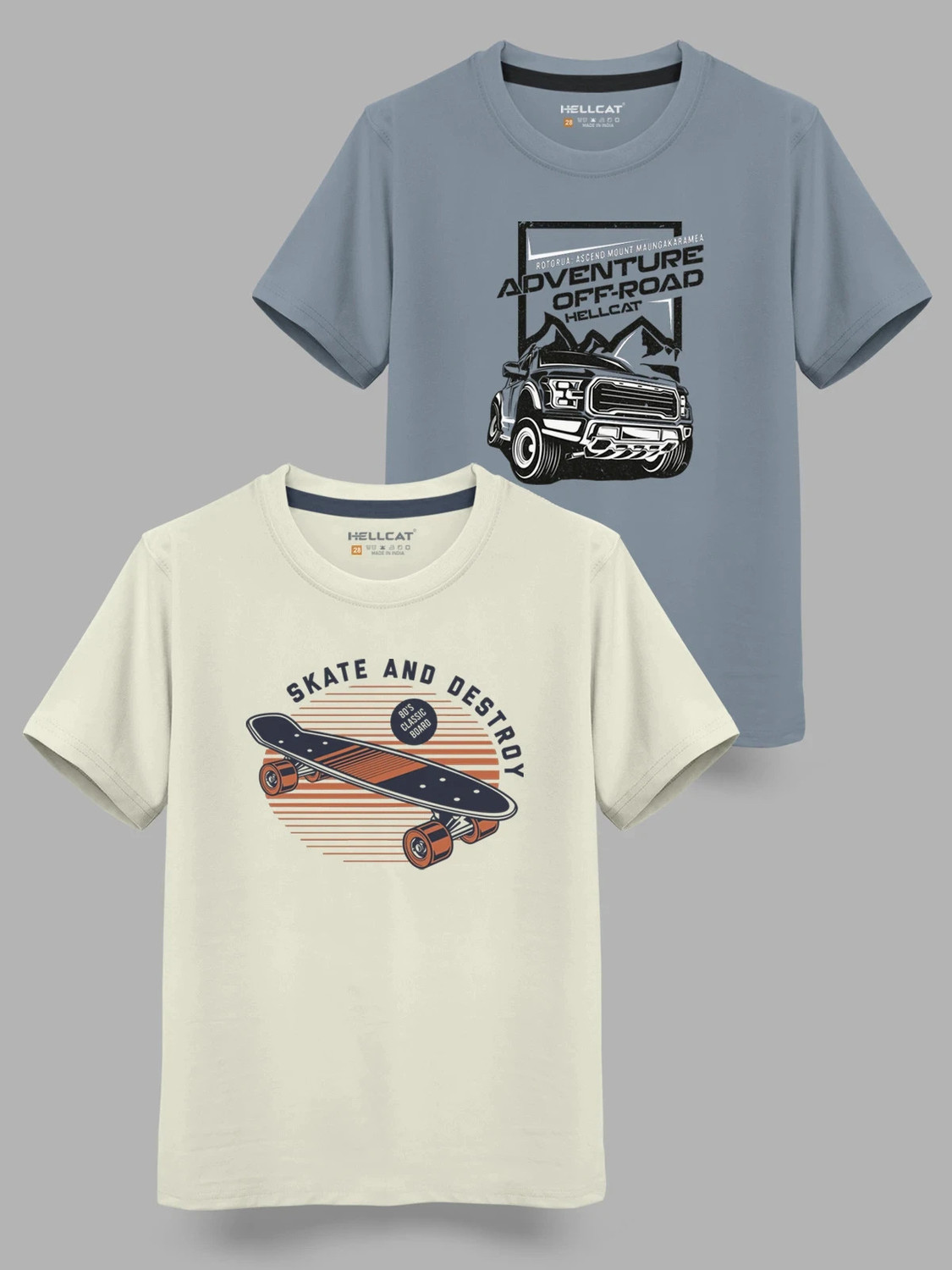 Image of Hellcat Boys Printed Cotton Blend Regular T Shirt