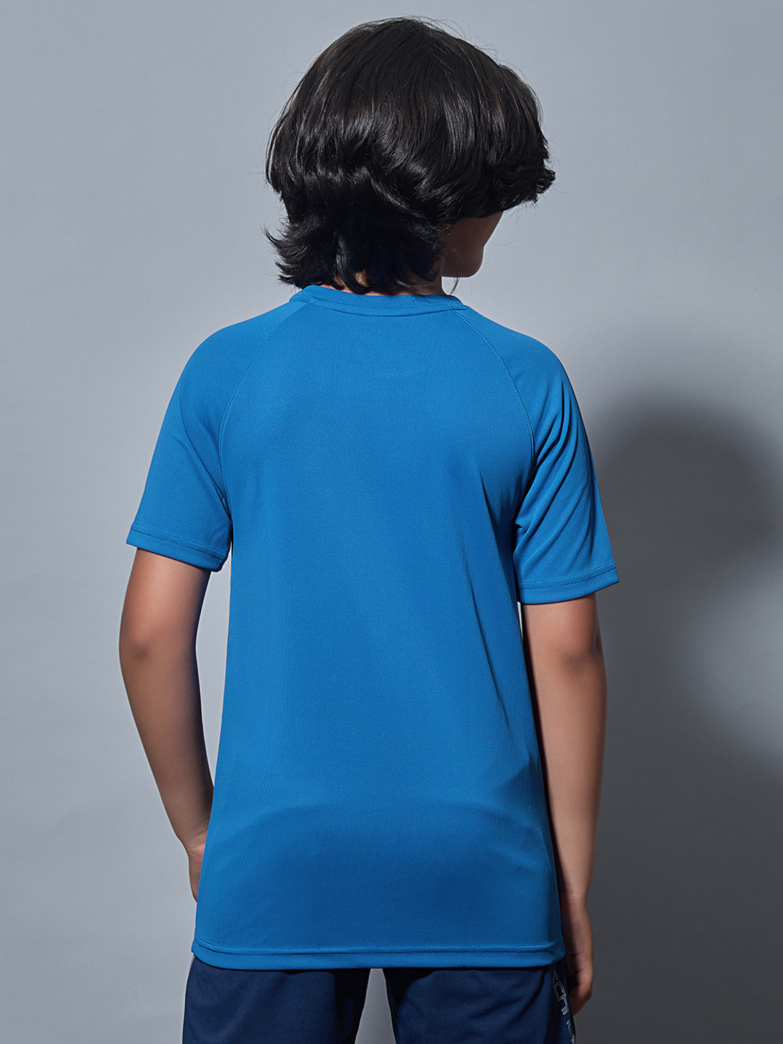 Image of TECHNOSPORT Boys Graphic Print Polyester Slim T Shirt