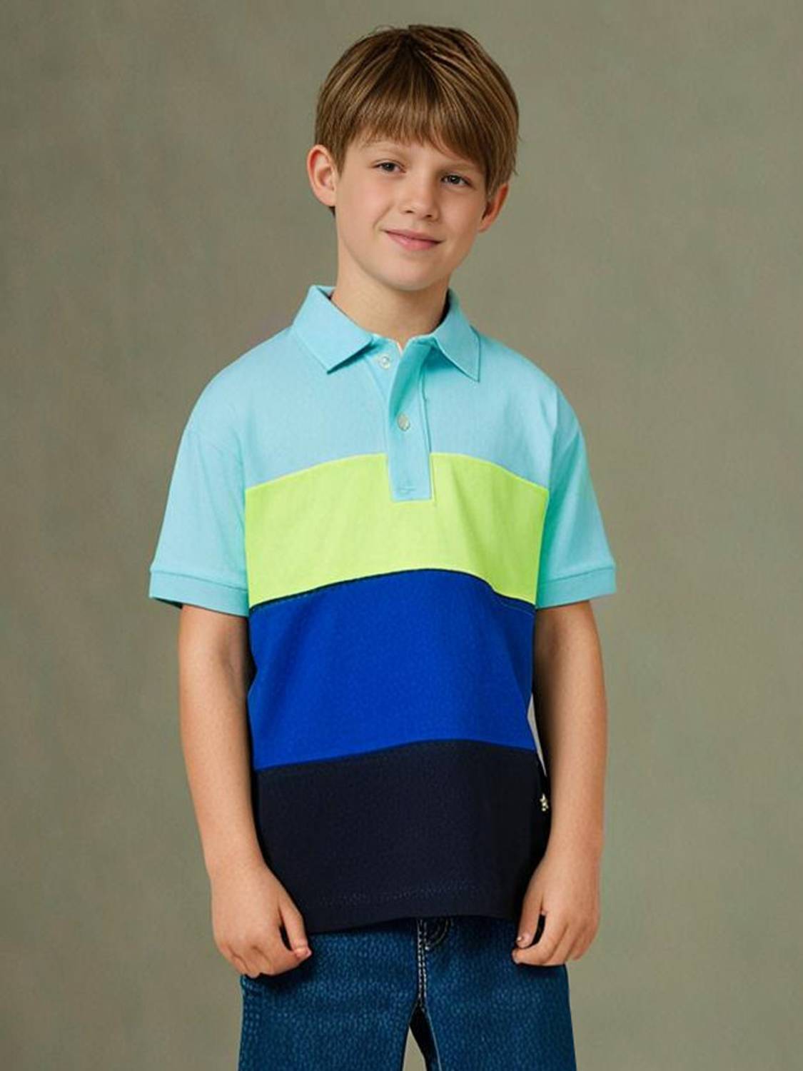 Nitt Hyman  - Cherry Crumble Baby Boys & Baby Girls Colorblock Cotton Blend Regular T Shirt