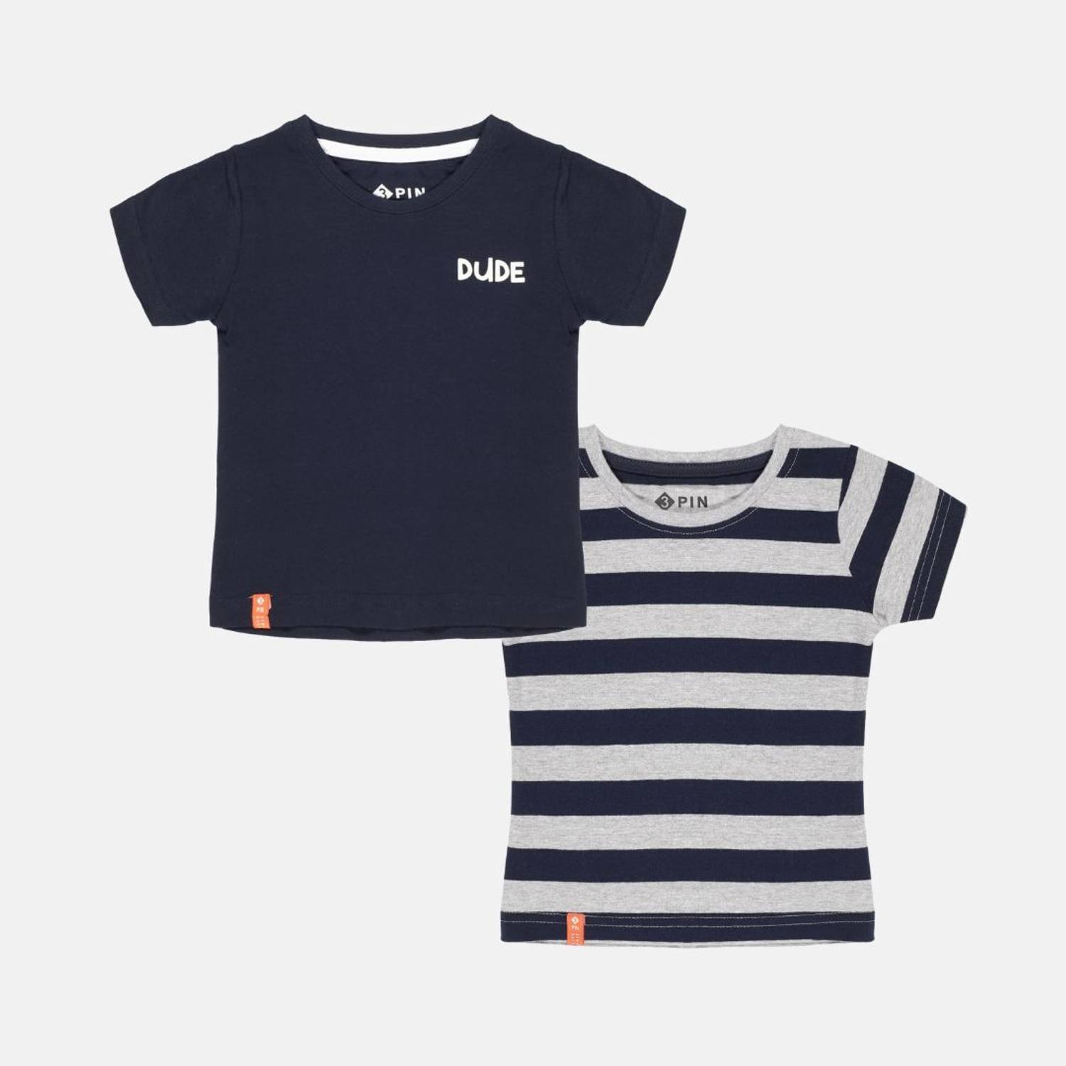 3Pin Baby Boys & Baby Girls Striped Pure Cotton Regular T Shirt