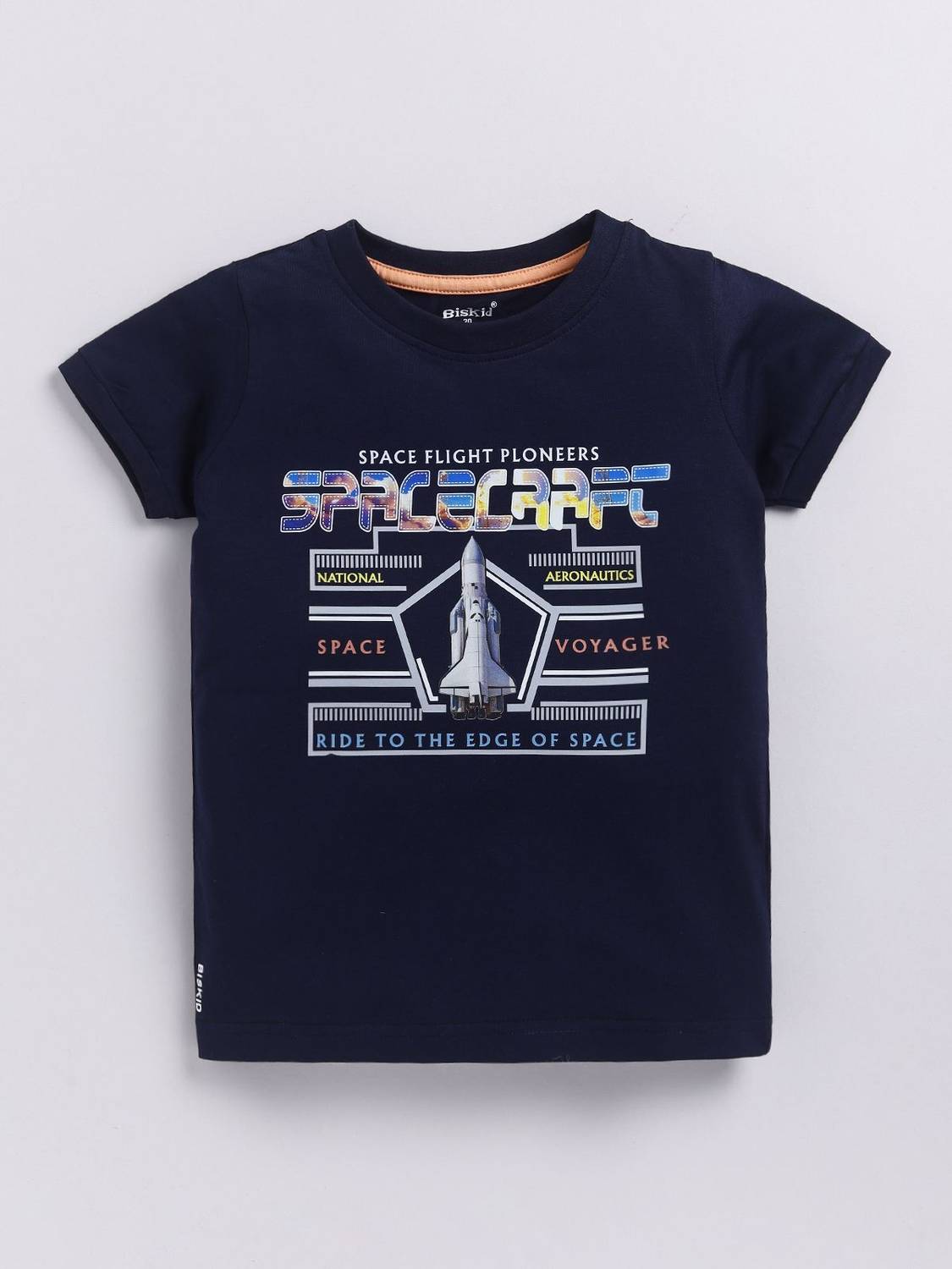 BISKID Boys Graphic Print Cotton Blend Regular T Shirt