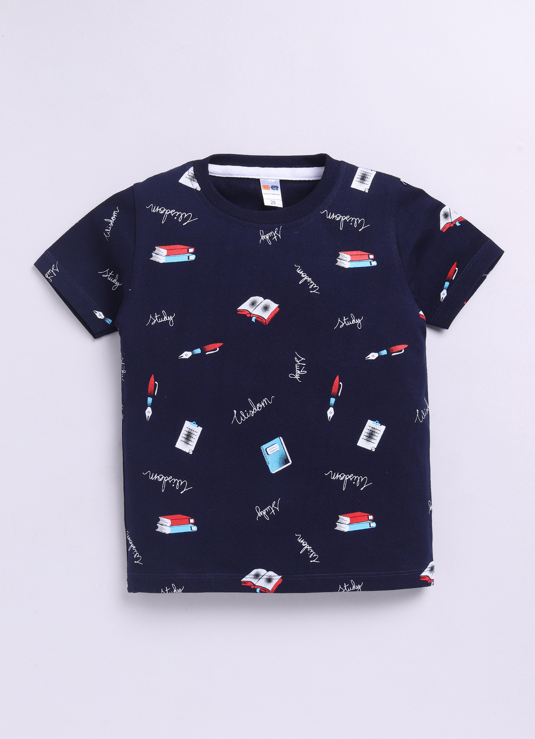 Image of LITTLE NINJA Baby Boys Printed Pure Cotton Regular T Shirt