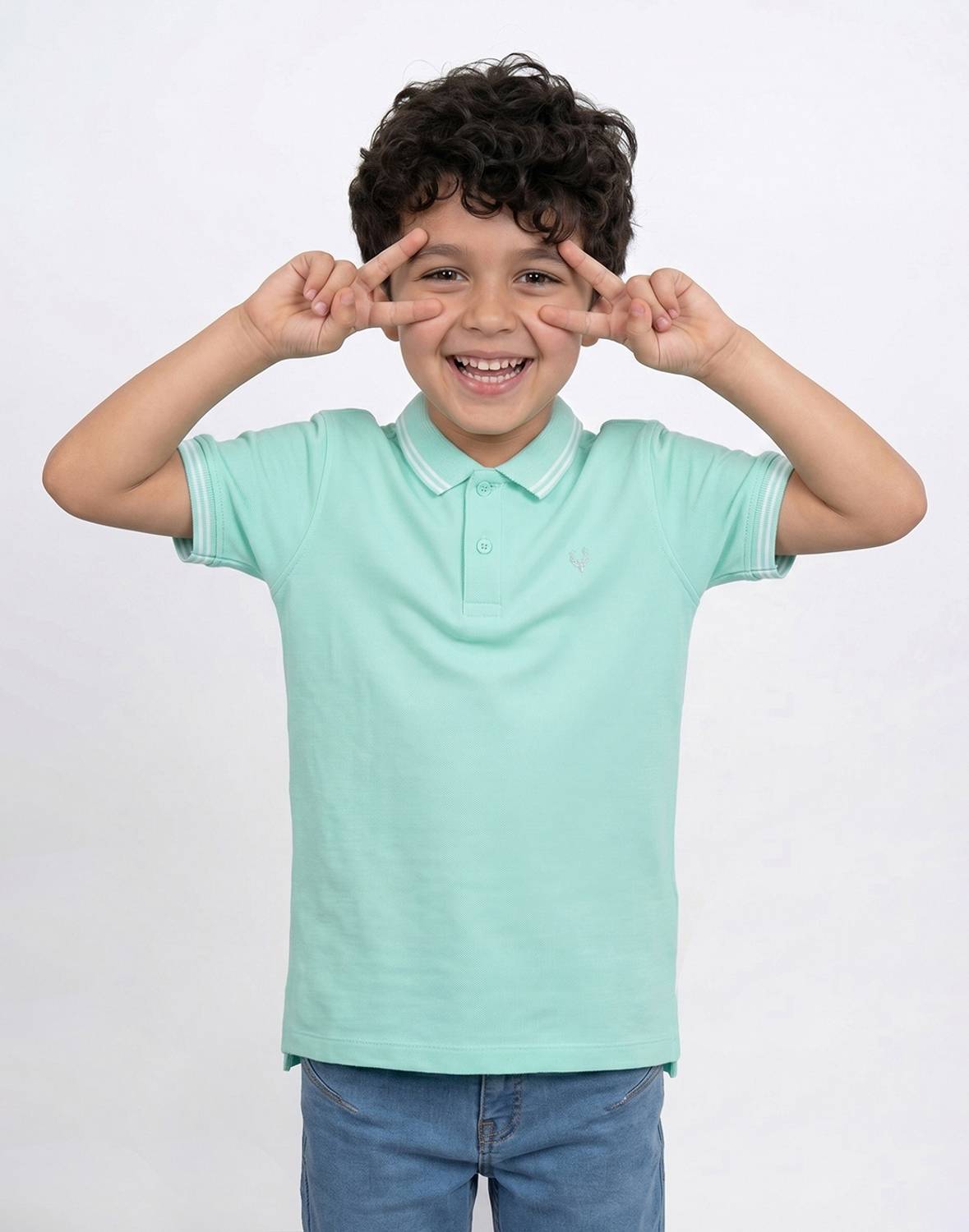 Allen Solly Boys Solid Pure Cotton Regular T Shirt