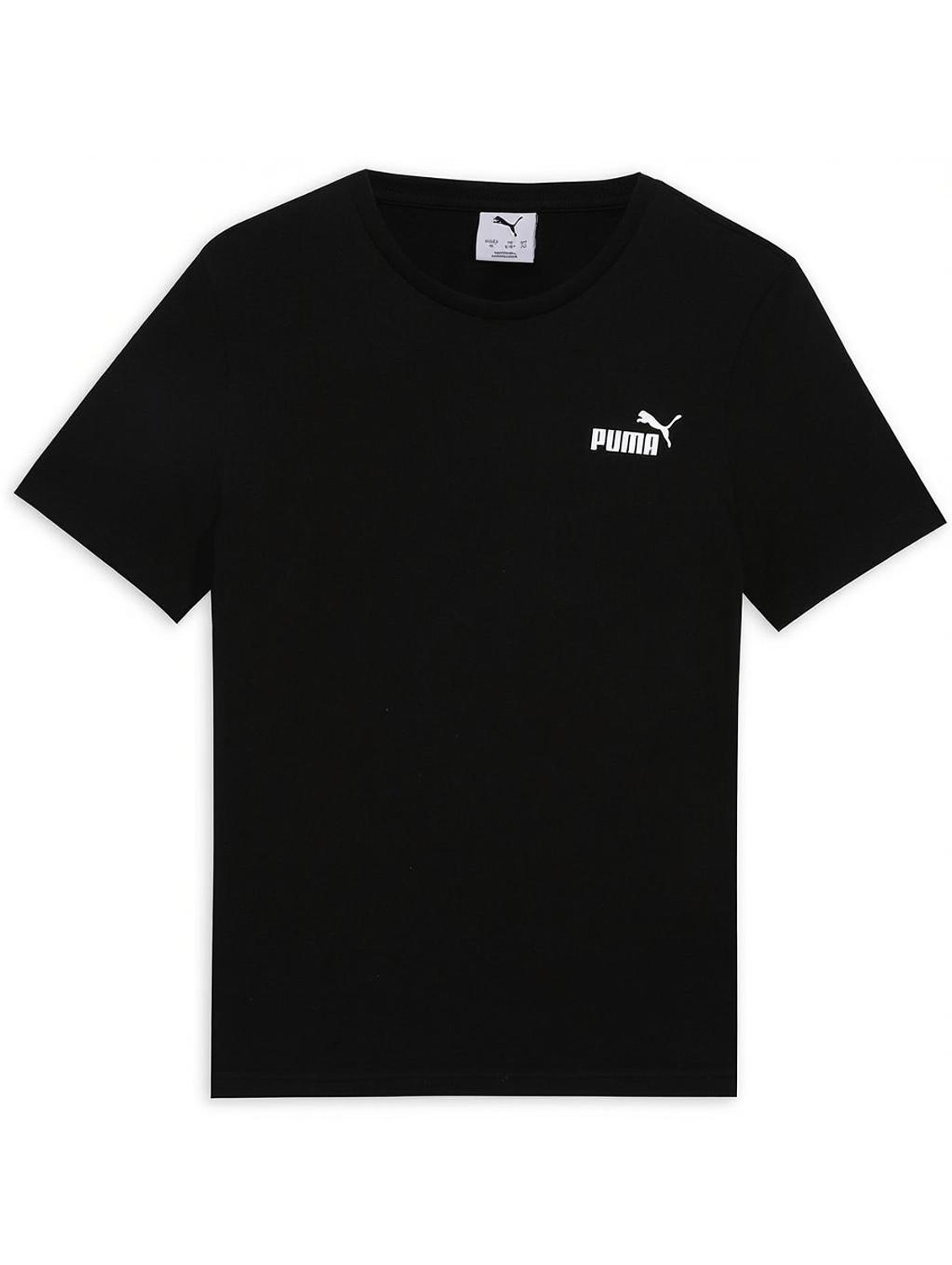 PUMA Boys Solid Cotton Blend Regular T Shirt