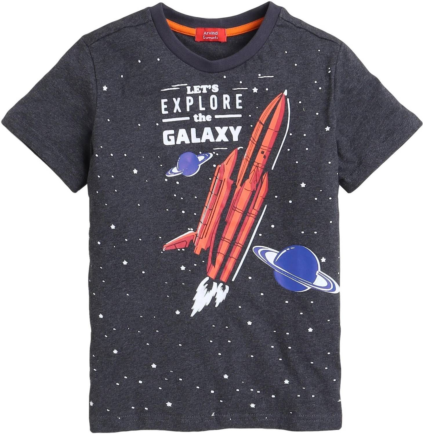 Arvind Garments Boys Graphic Print Pure Cotton Regular T Shirt