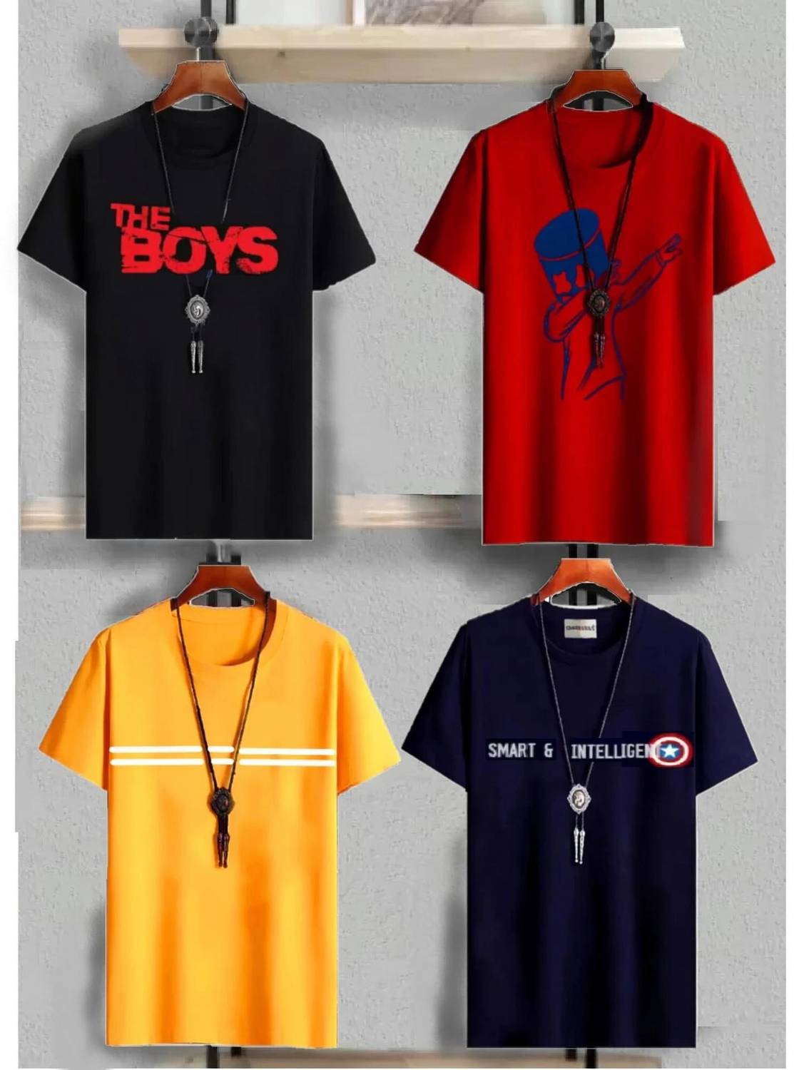 FTC FASHIONS Boys Graphic Print Cotton Blend Regular T Shirt