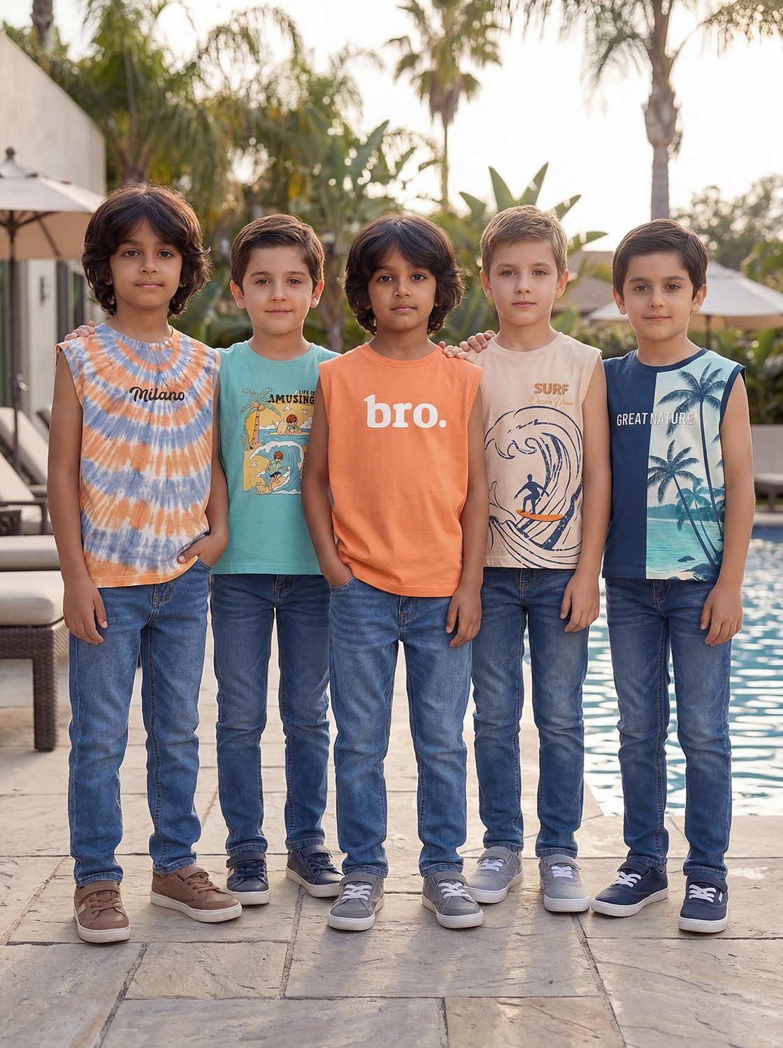 Image of Hellcat Boys Printed Cotton Blend Regular T Shirt