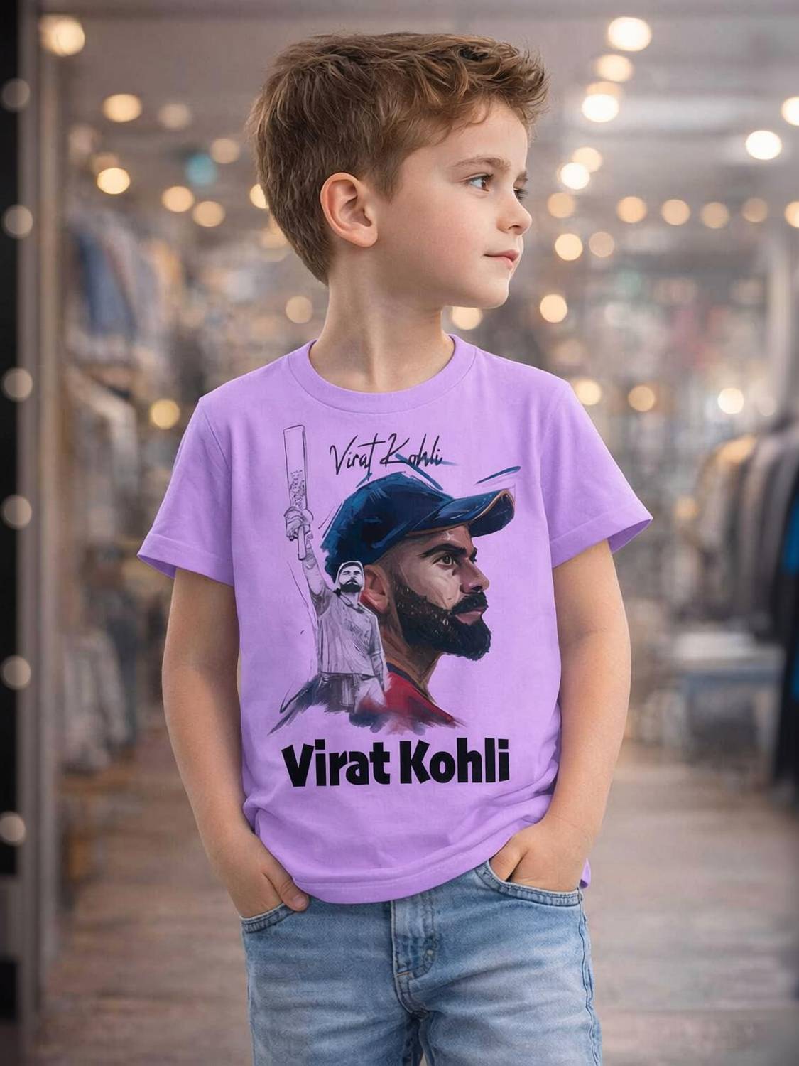 Ankit Kumar Boys & Girls Graphic Print Polyester Regular T Shirt