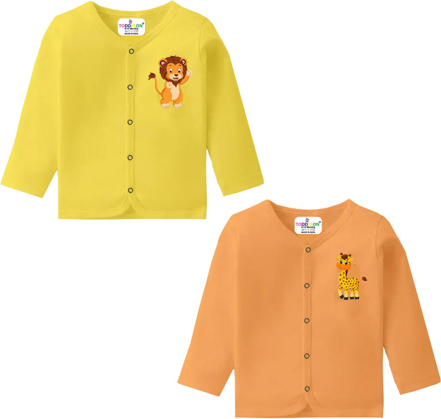 Toddylon Baby Boys & Baby Girls Printed Cotton Blend Regular T Shirt