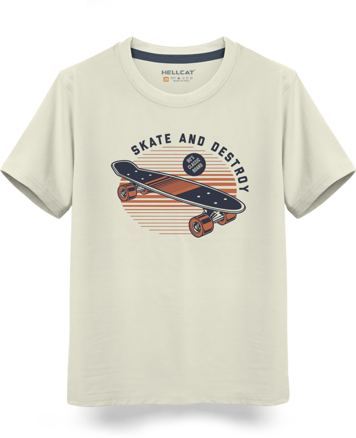 Image of Hellcat Boys Printed Cotton Blend Regular T Shirt