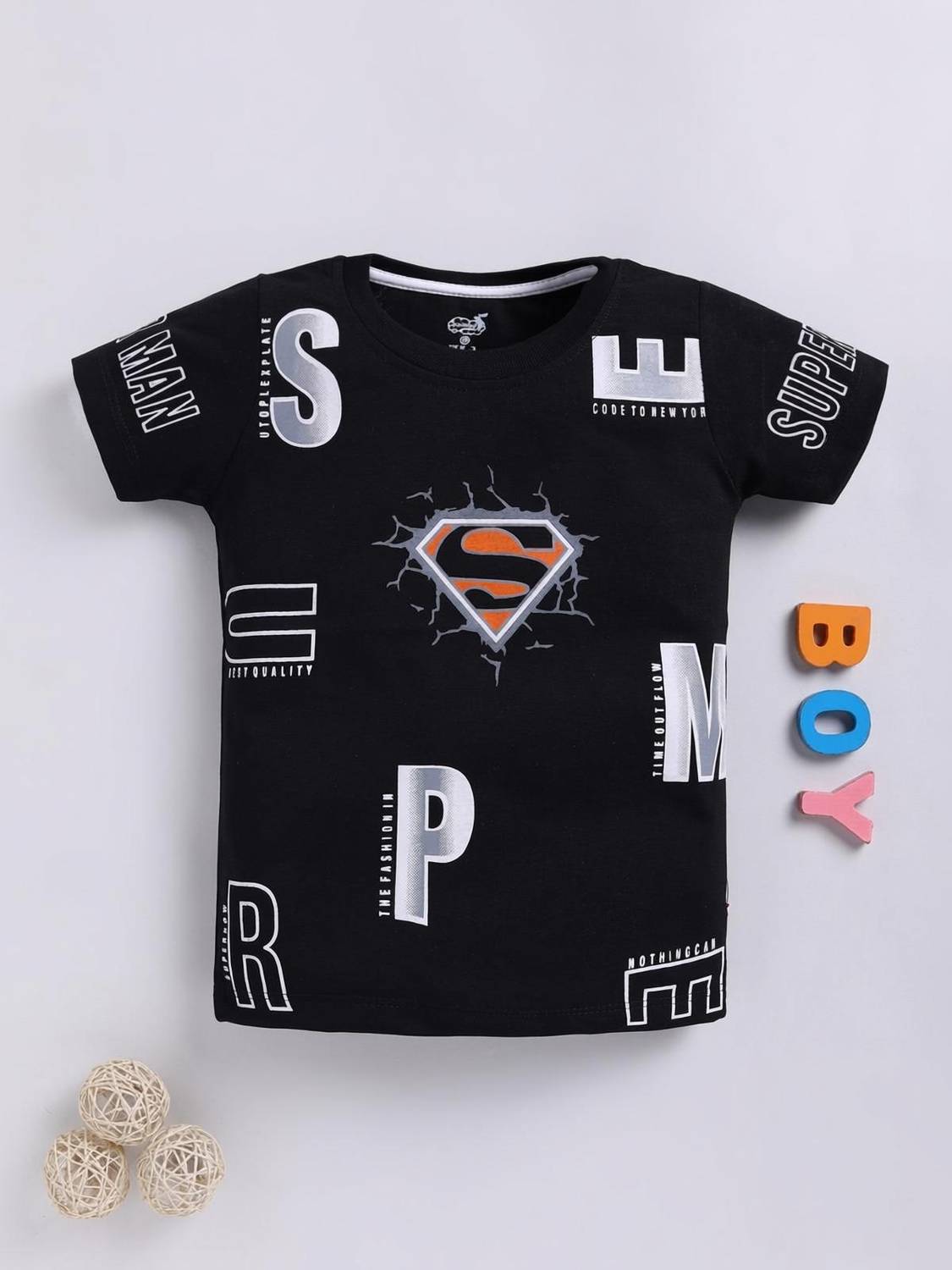 Appleeye Boys & Girls Printed Cotton Blend Regular T Shirt