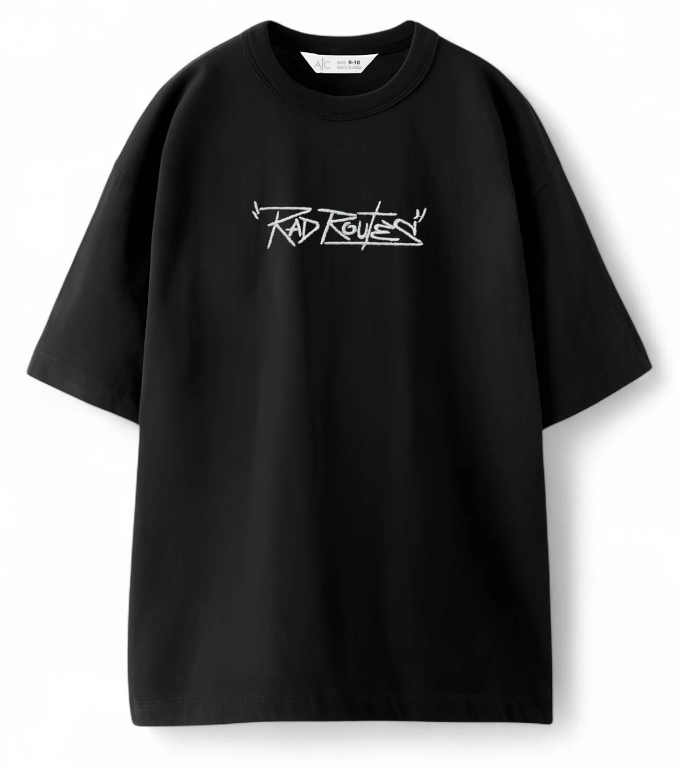Alan Boys Black Oversized T-Shirt - Image 1