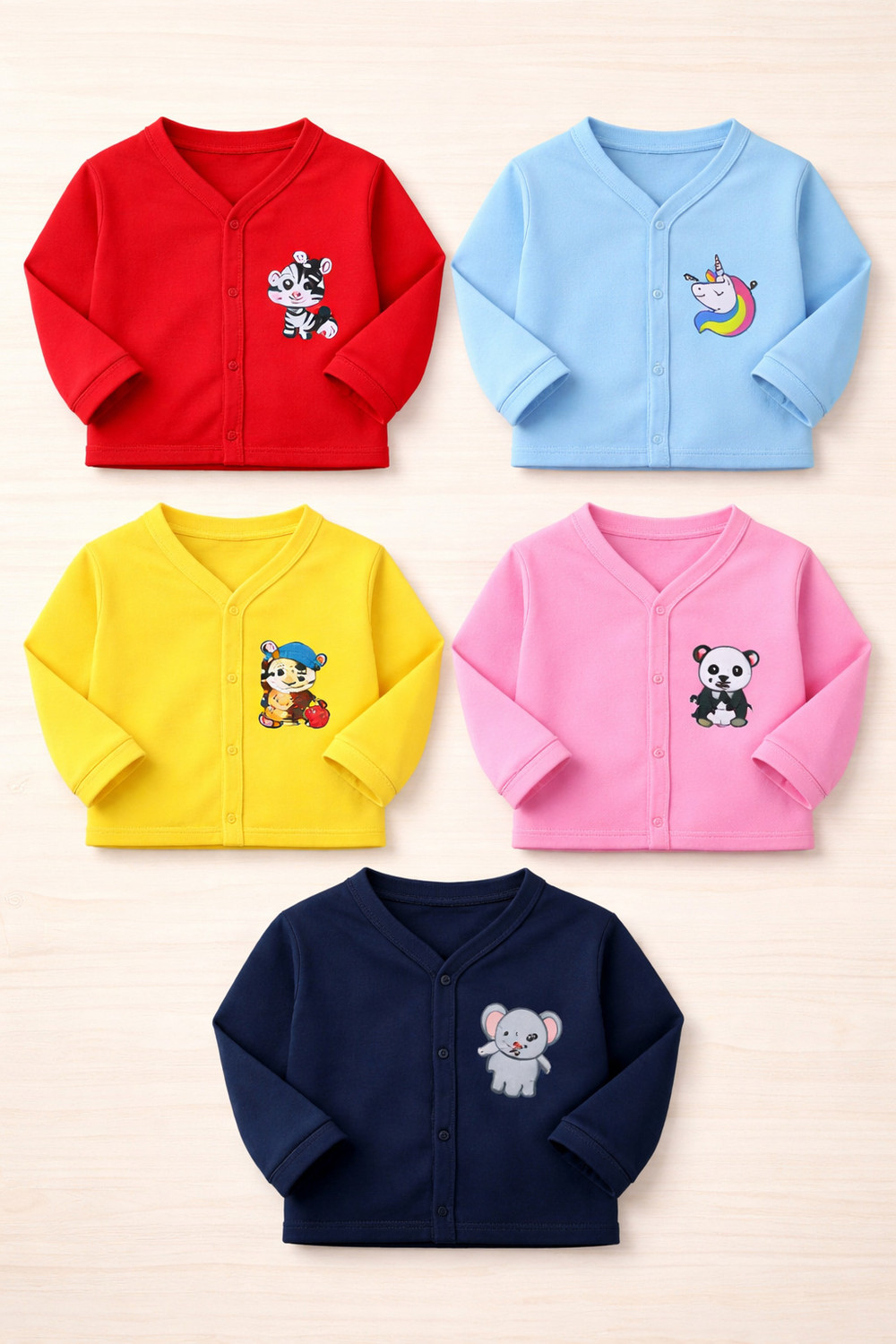 Image of MEGNAM Baby Boys & Baby Girls Printed Cotton Blend Regular T Shirt