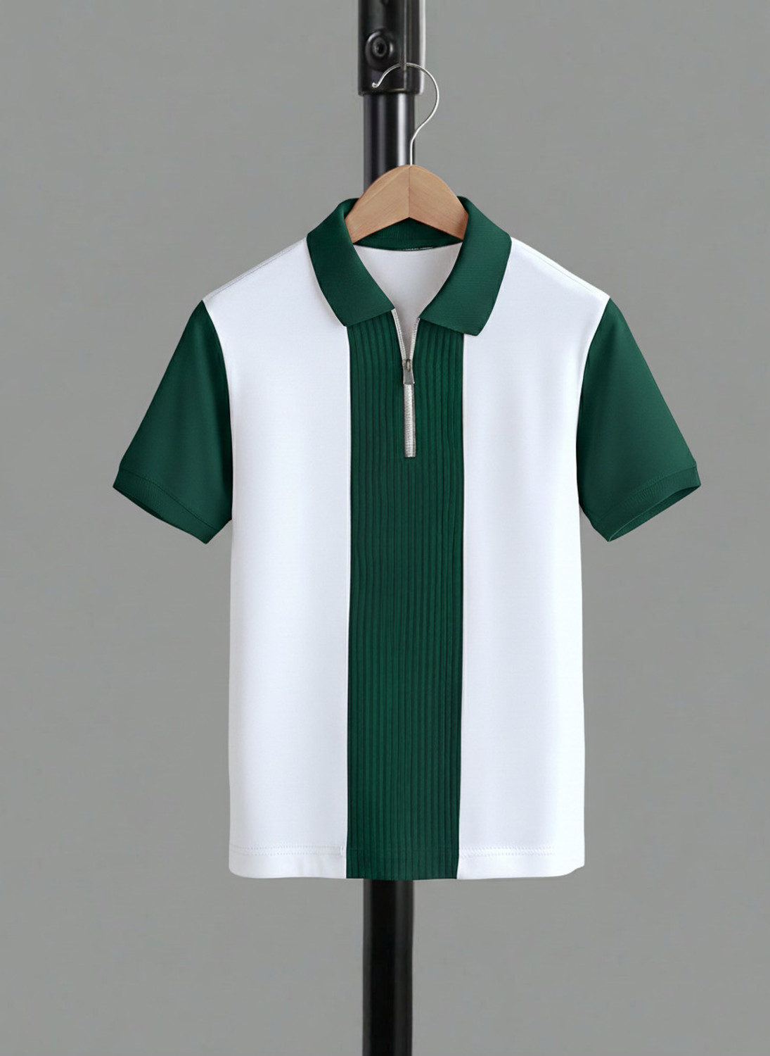Image of Try This Boys Colorblock Cotton Blend Regular T Shirt