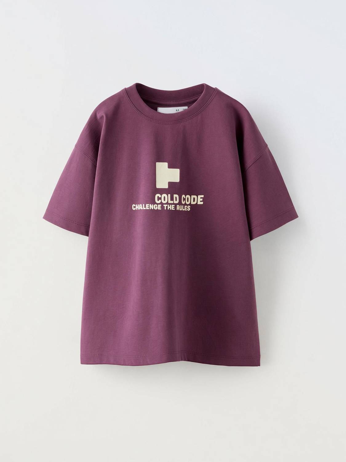 Alan Jones Boys Printed Cotton Blend Oversized T Shirt
