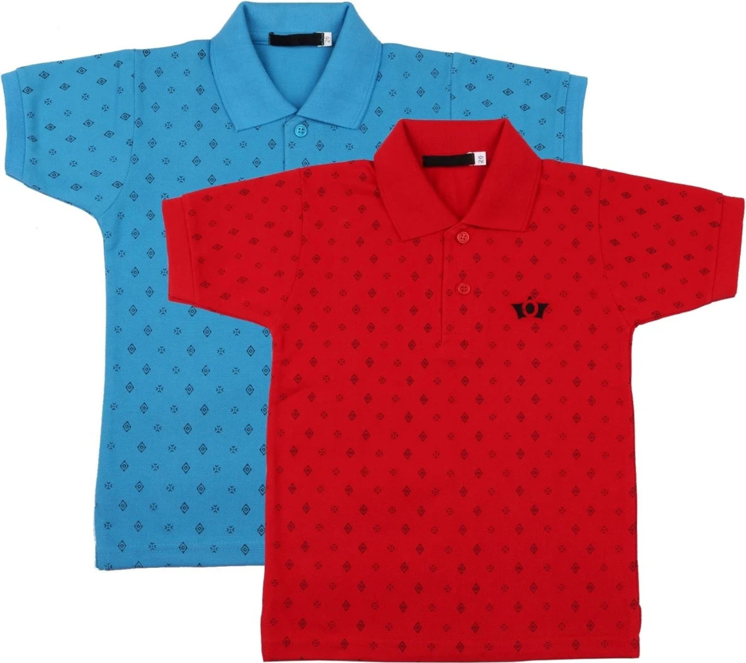 Image of NeuVin Boys Printed Cotton Blend Regular T Shirt