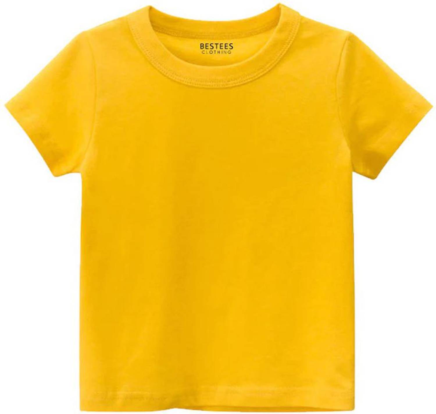 BESTEESCLOTHING Boys & Girls Solid Cotton Blend Regular T Shirt