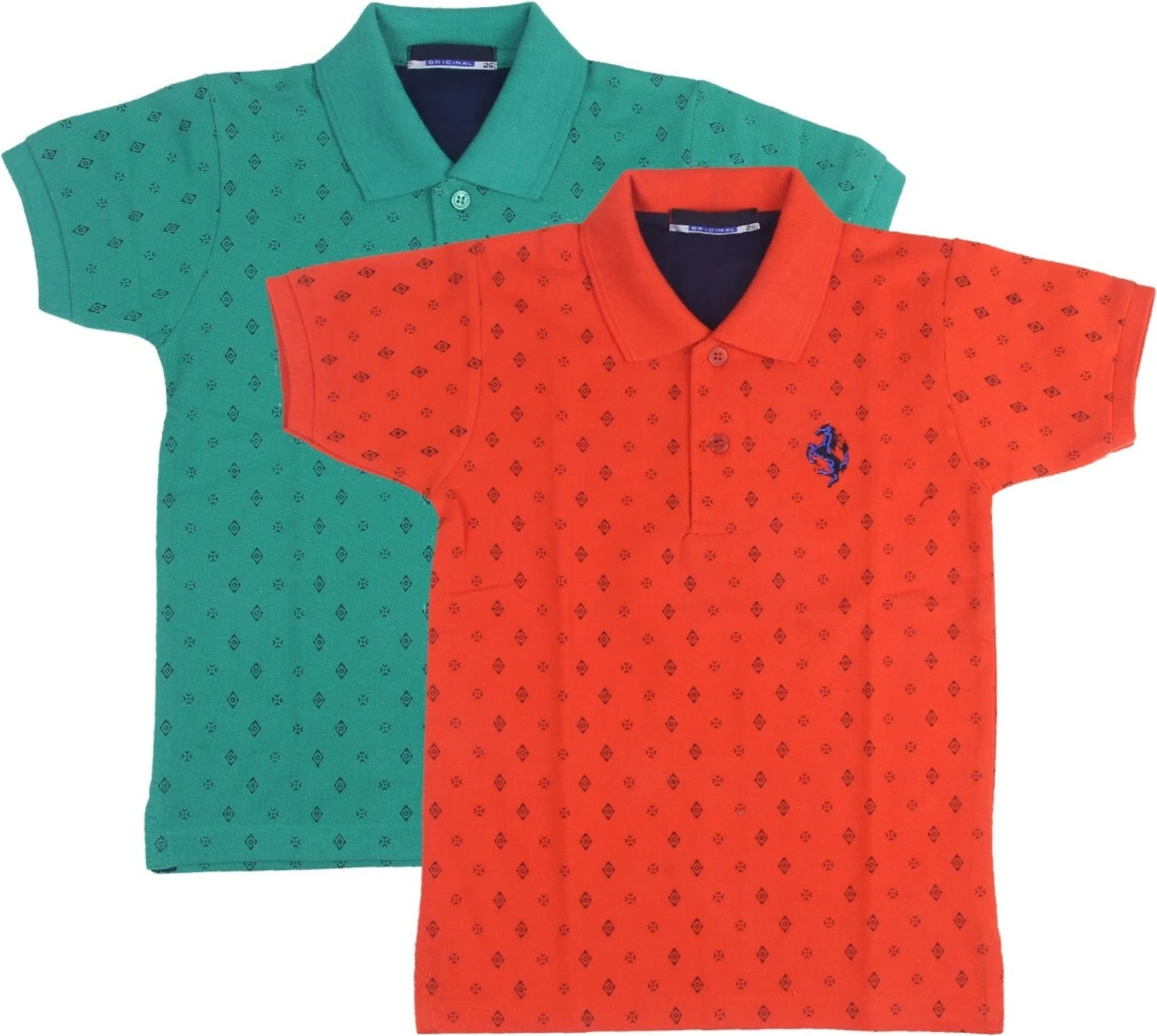 Image of NeuVin Boys Printed Cotton Blend Regular T Shirt