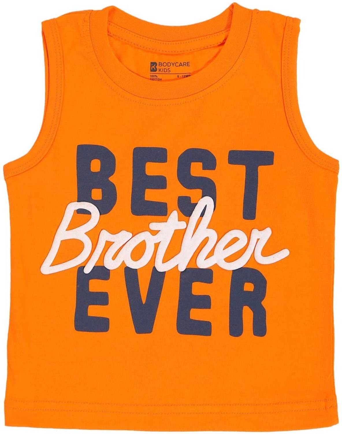 BodyCare Boys Typography, Printed Cotton Blend Regular T Shirt