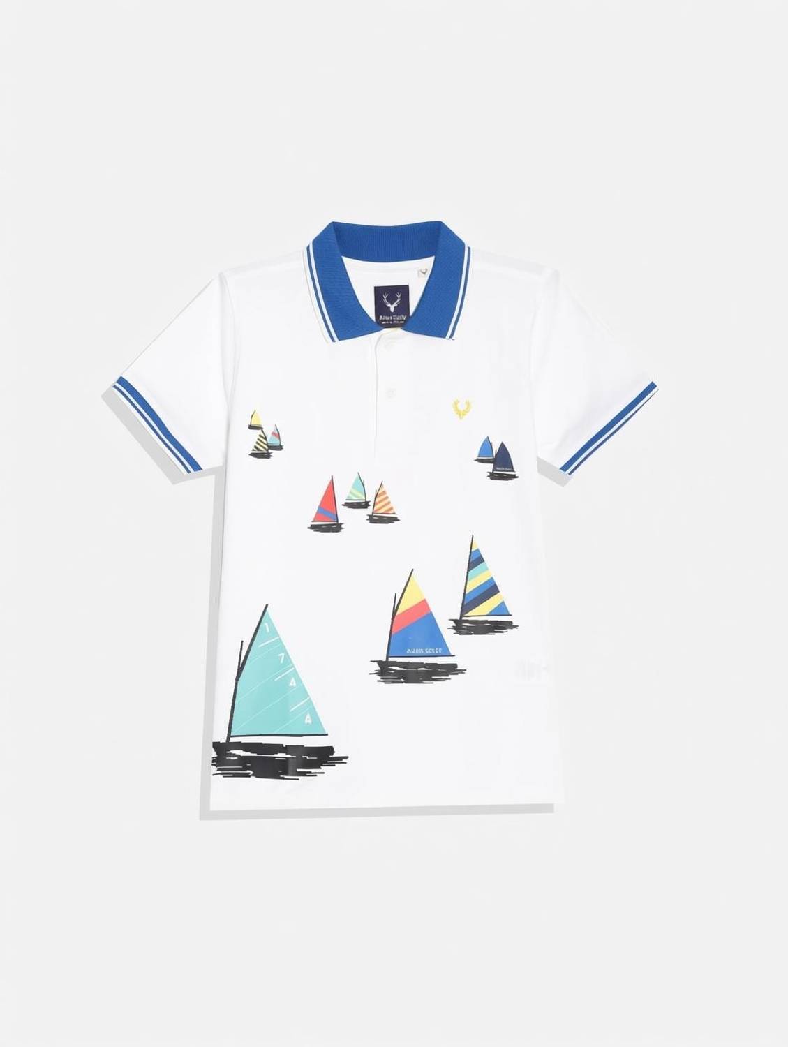Allen Solly Boys Graphic Print Cotton Blend Regular T Shirt