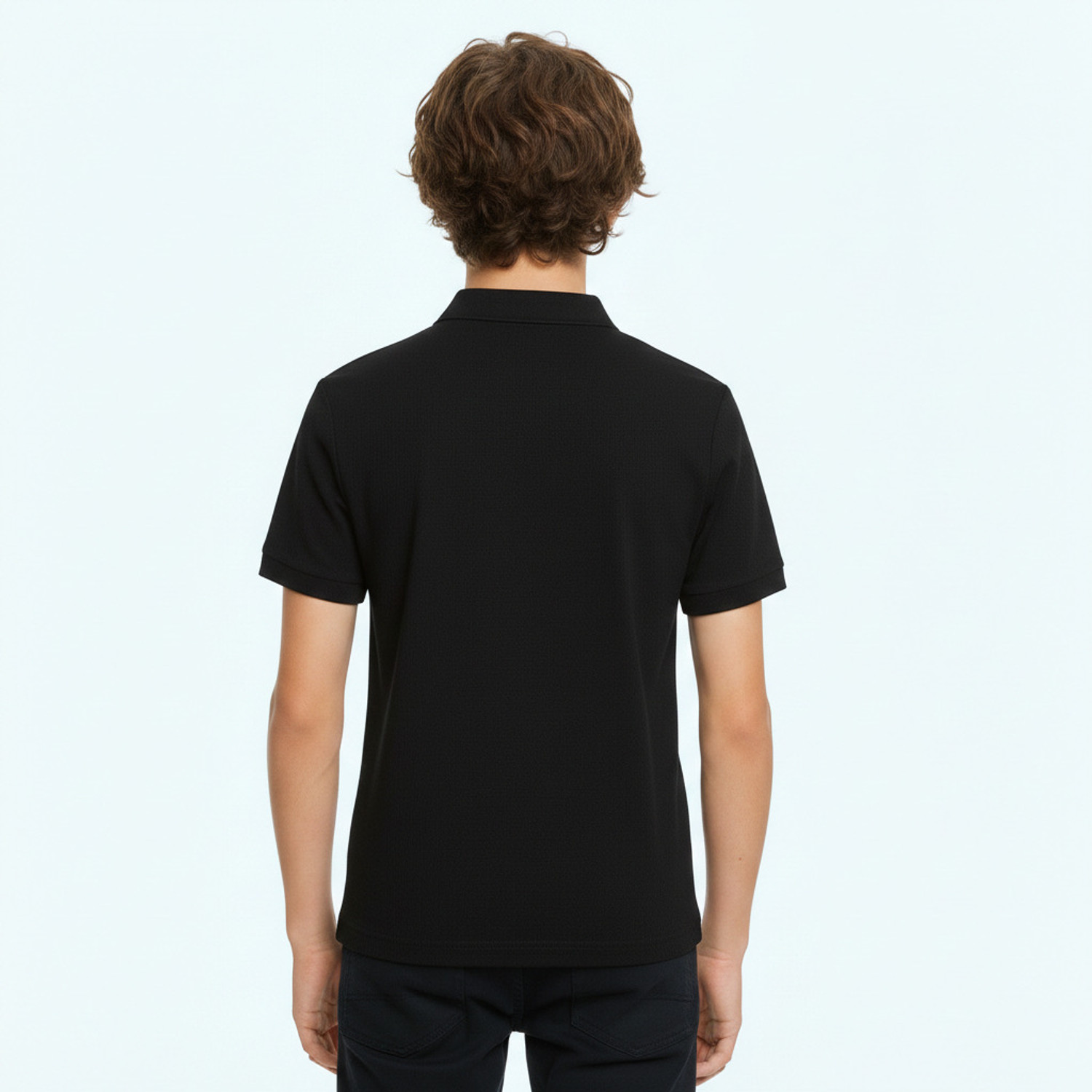 Image of Try This Boys Colorblock Cotton Blend Regular T Shirt (Gold, Black, Pack of 1)