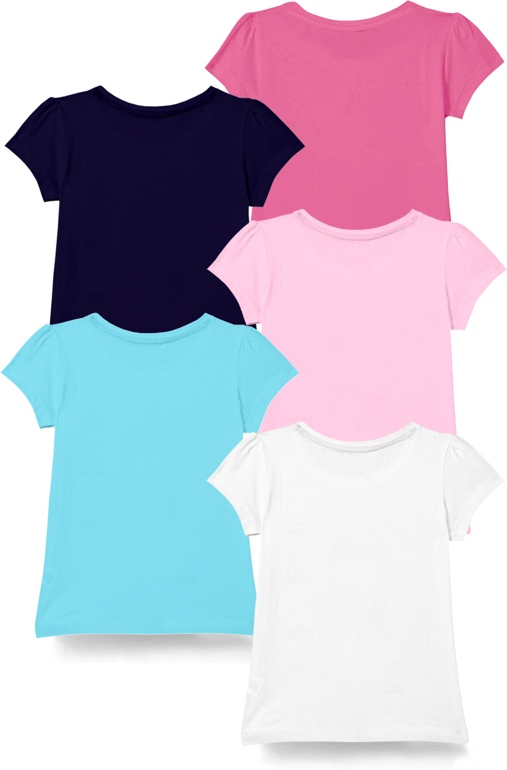 Image of Kuchipoo Girls Printed Cotton Blend Regular T Shirt