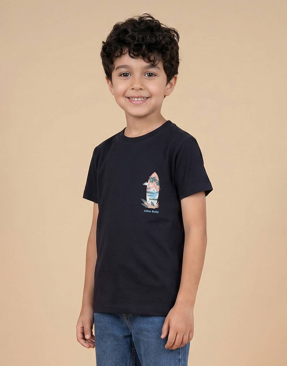 Allen Solly Boys Printed Cotton Blend Regular T Shirt