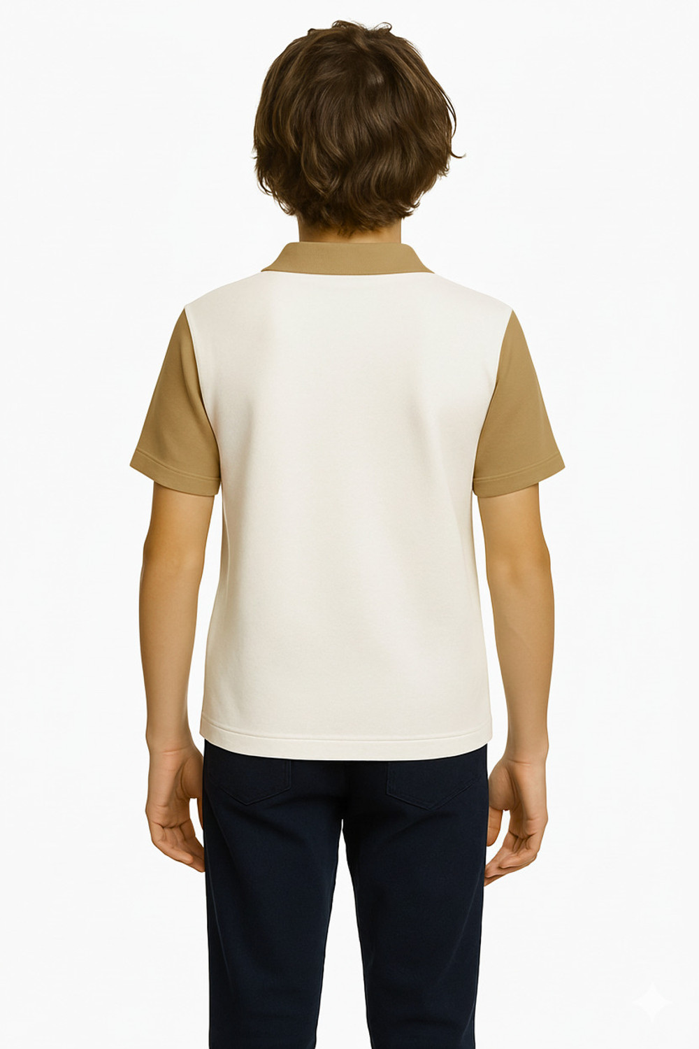Image of Try This Boys Self Design Cotton Blend Regular T Shirt
