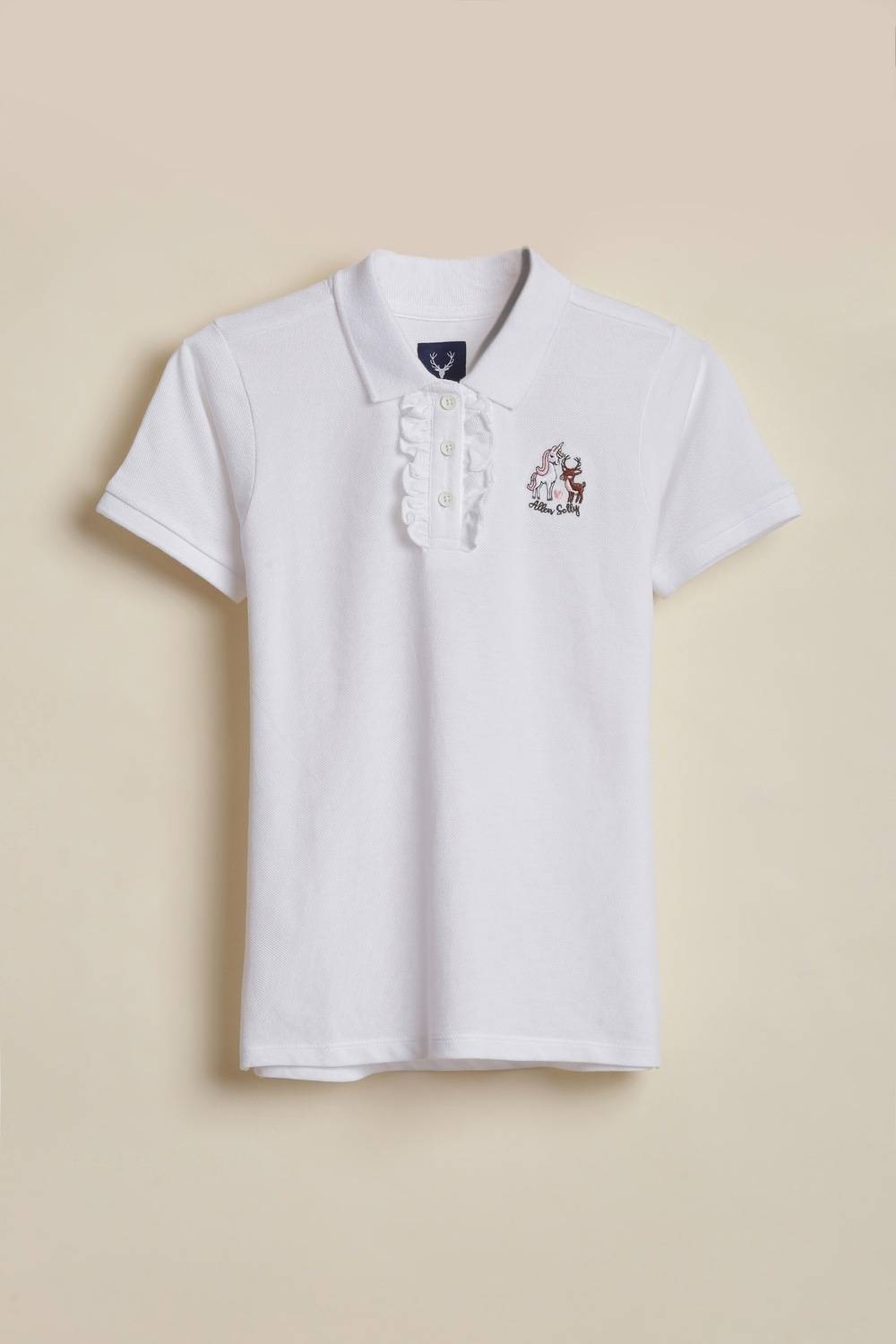 Allen Solly Girls Solid Cotton Blend Regular T Shirt