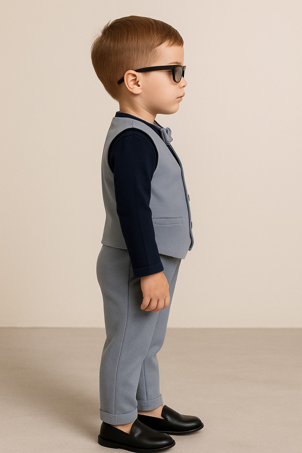 Image of Ninas Baby Boys Festive & Party Blazer, Shirt and Trouser Set