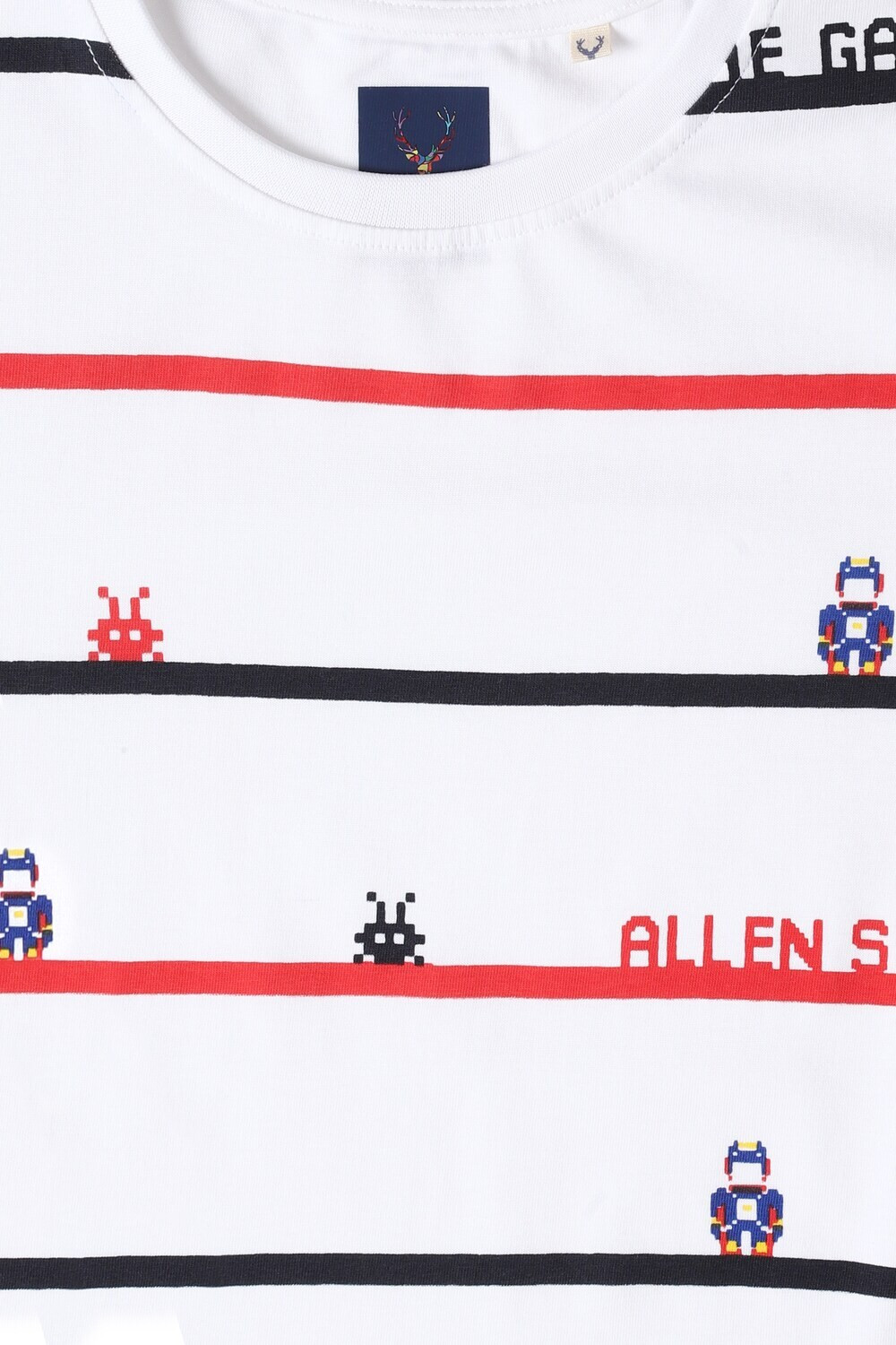 Image of Allen Solly Boys Printed Pure Cotton Regular T Shirt