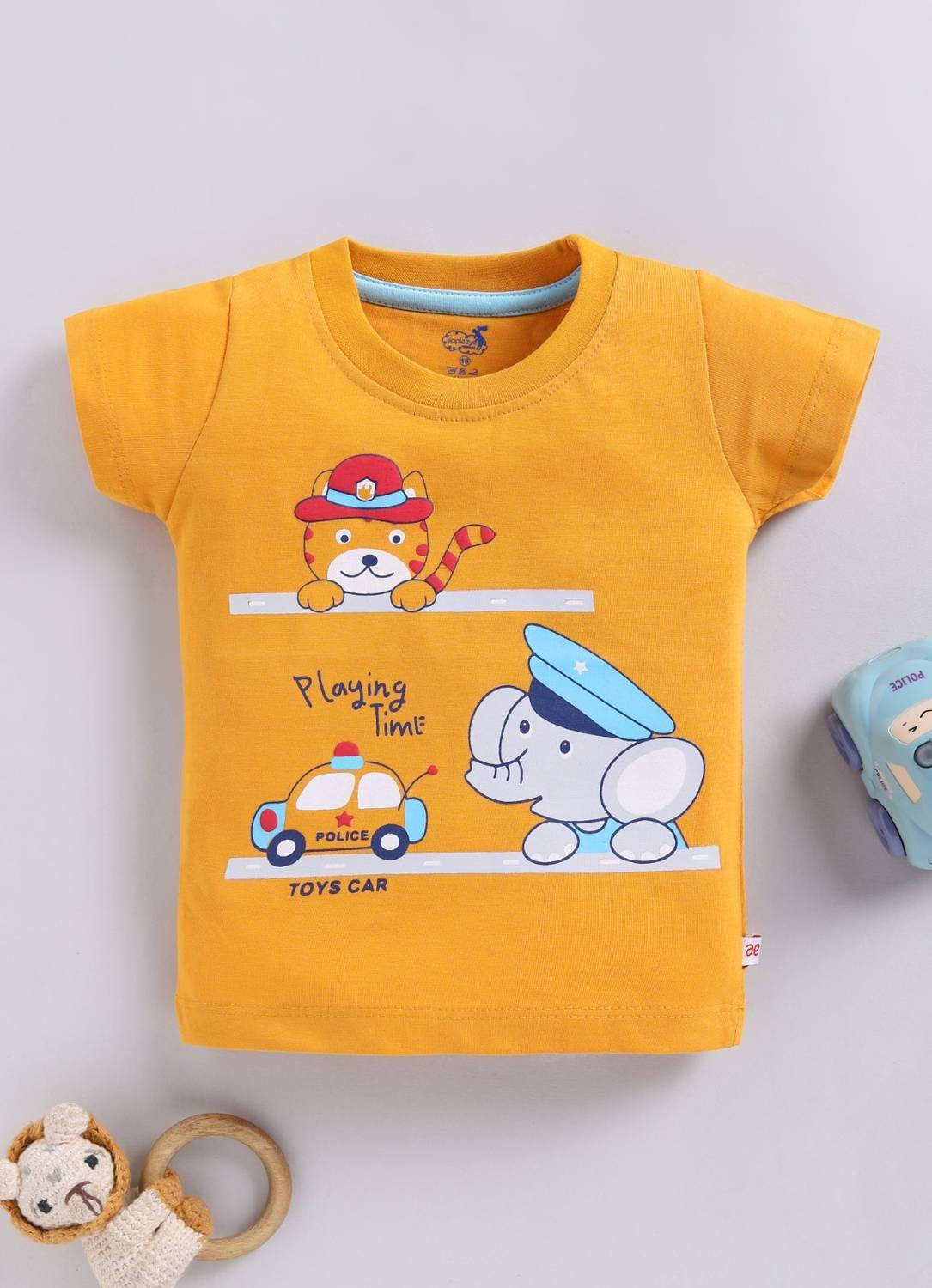 Appleeye Boys & Girls Printed Cotton Blend Regular T Shirt