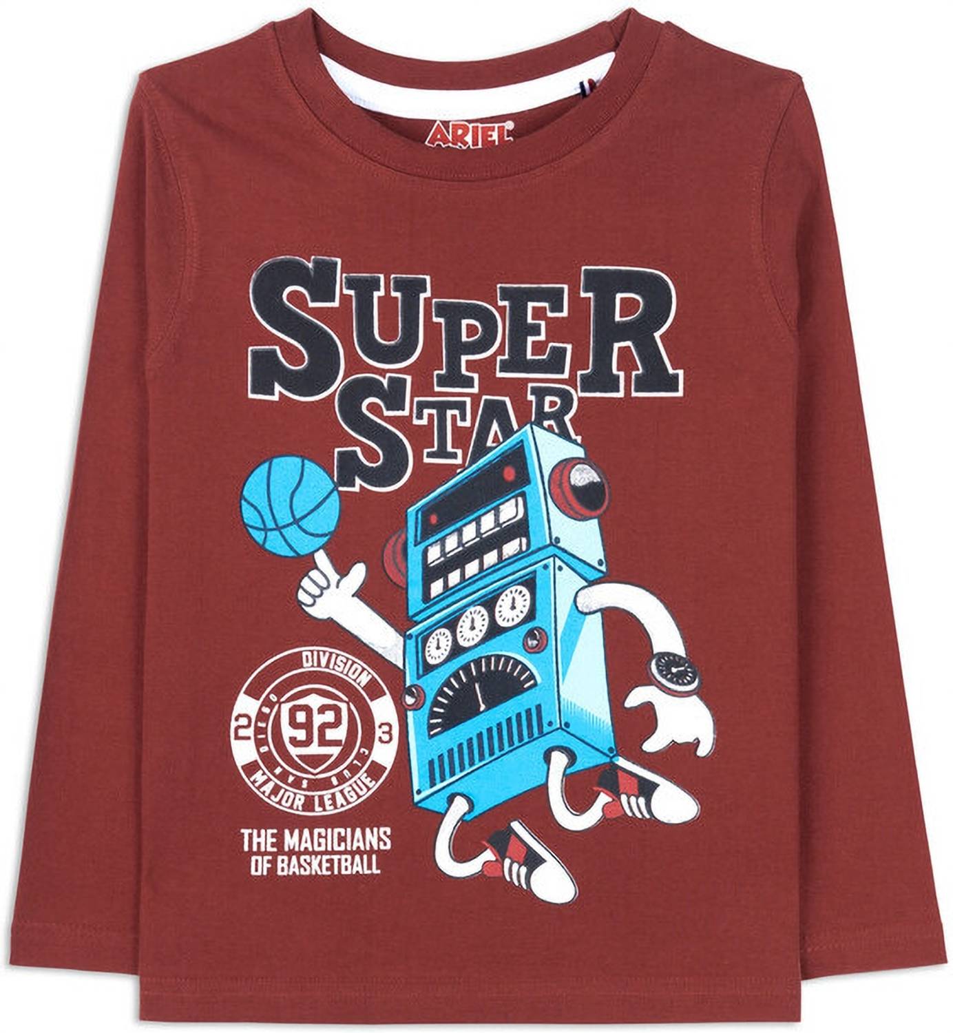 Ariel Boys Graphic Print Cotton Blend Regular T Shirt