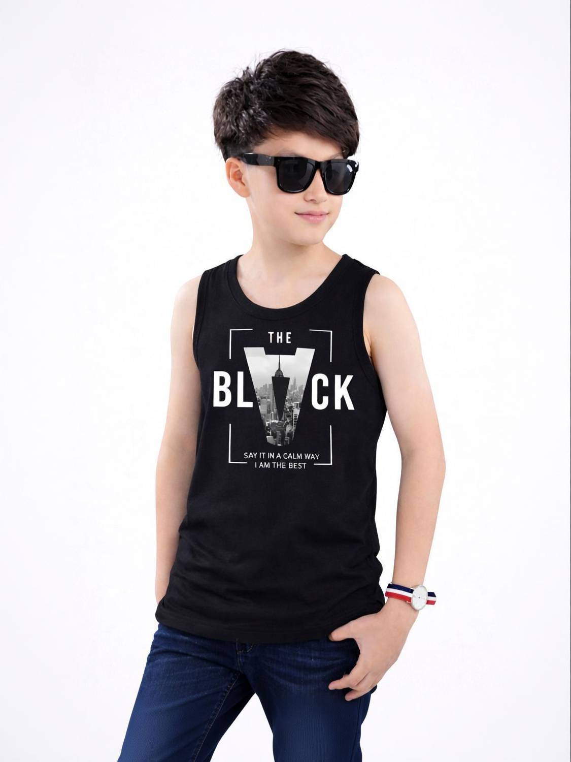 ACEBERE Boys & Girls Typography Pure Cotton Regular T Shirt