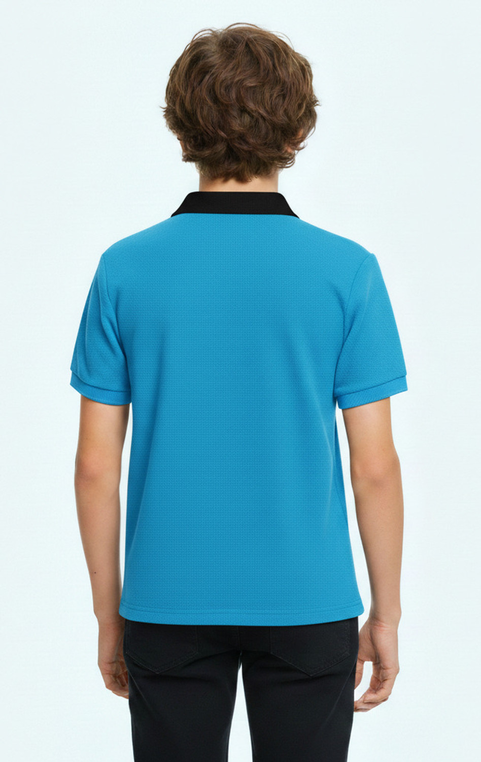 Image of Try This Boys Colorblock Cotton Blend Regular T Shirt (Dark Blue, Multicolor, Pack of 1)