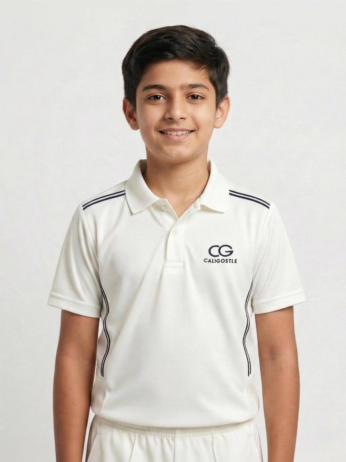 CALIGOSTLE Boys Solid Polyester Regular T Shirt