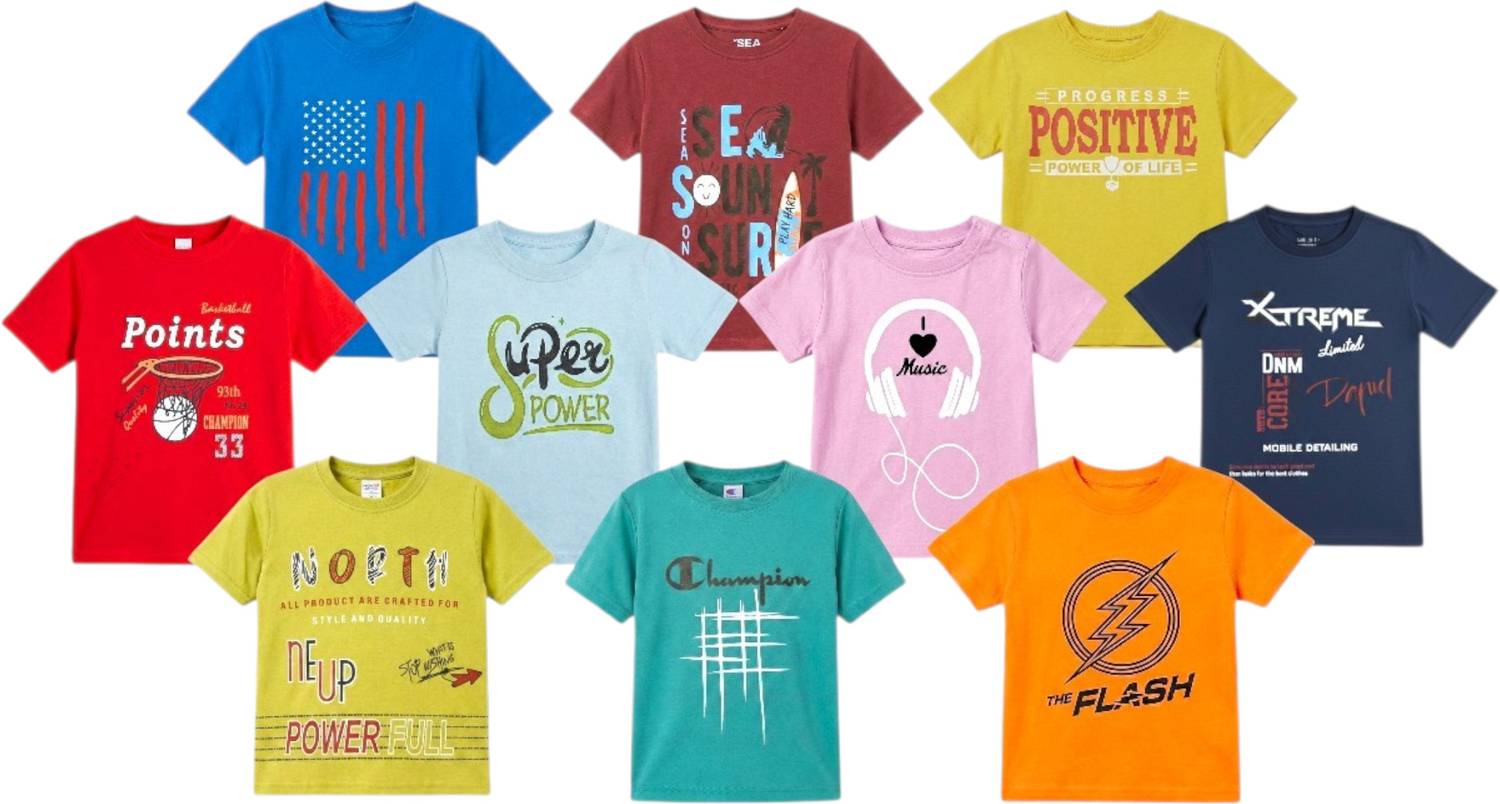 alphonso Baby Boys Printed Cotton Blend Regular T Shirt