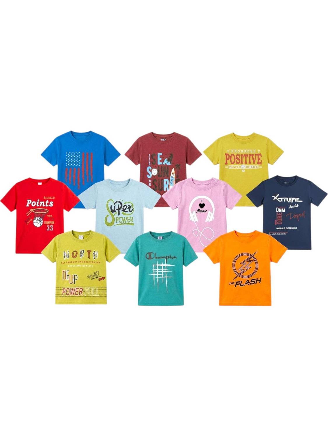 alphonso Baby Boys Printed Cotton Blend Regular T Shirt