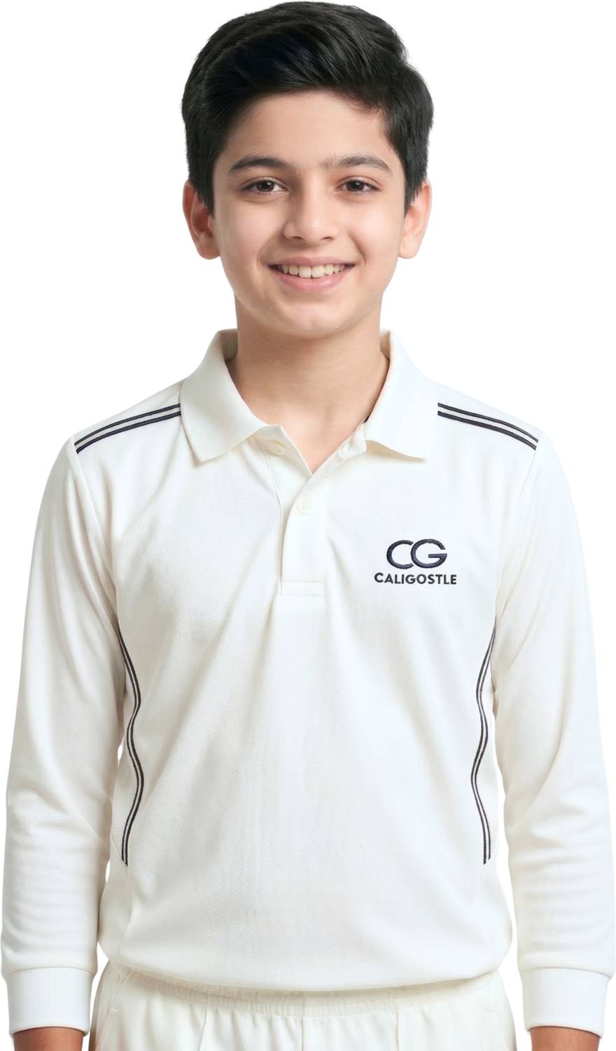 CALIGOSTLE Boys Solid Polyester Regular T Shirt