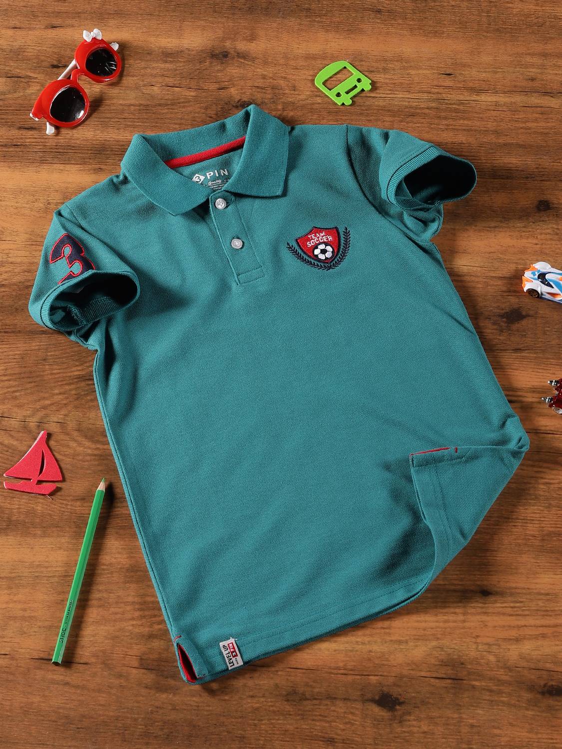 3Pin Boys Printed Pure Cotton Regular T Shirt