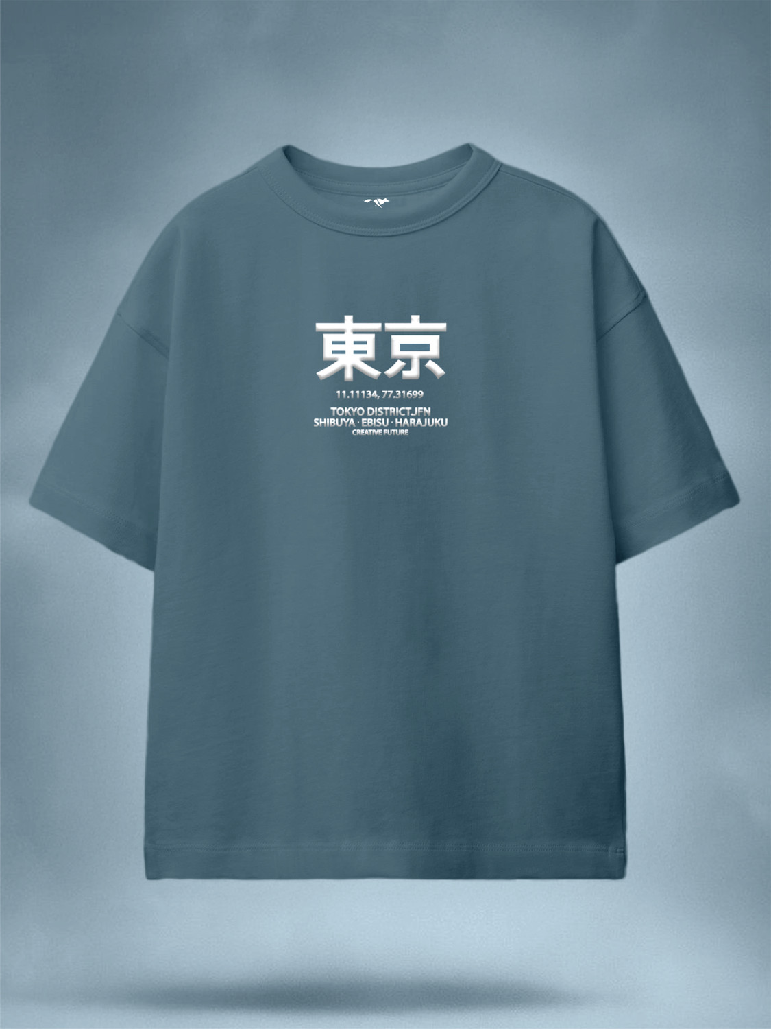 Image of FROSEN FOX Boys Graphic Print Pure Cotton Oversized T Shirt